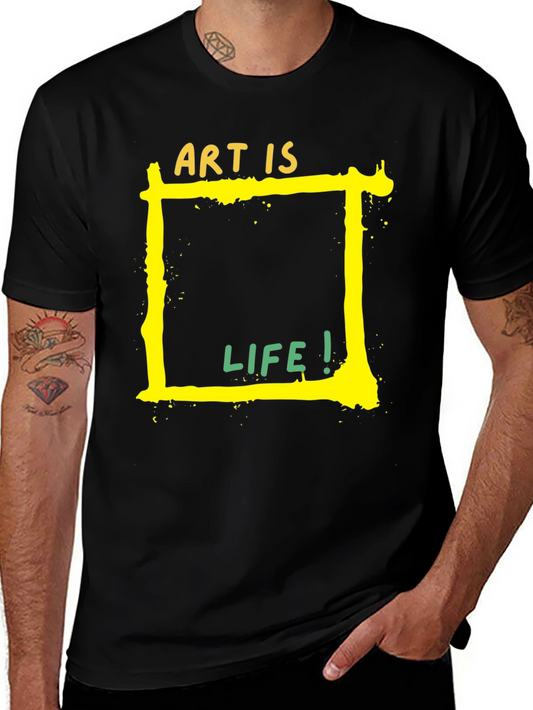 Art is Life Graphic Tee - Black Unisex T-Shirt