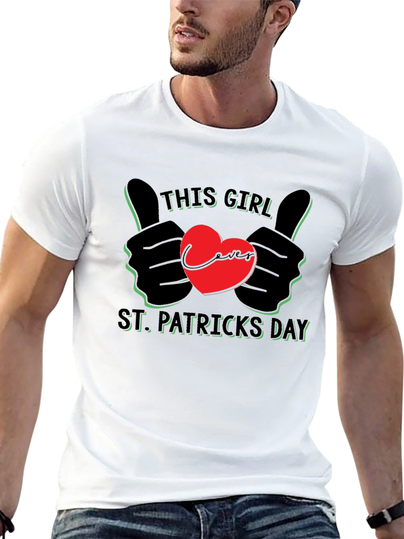 St. Patricks Day Girl T-Shirt - Black