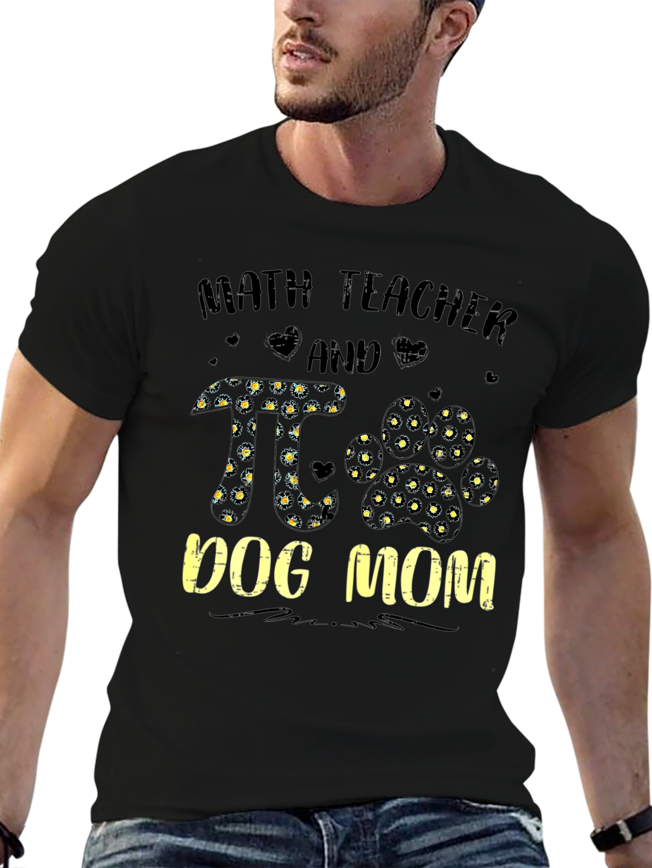 Math Teacher And Dog Mom T-Shirt
