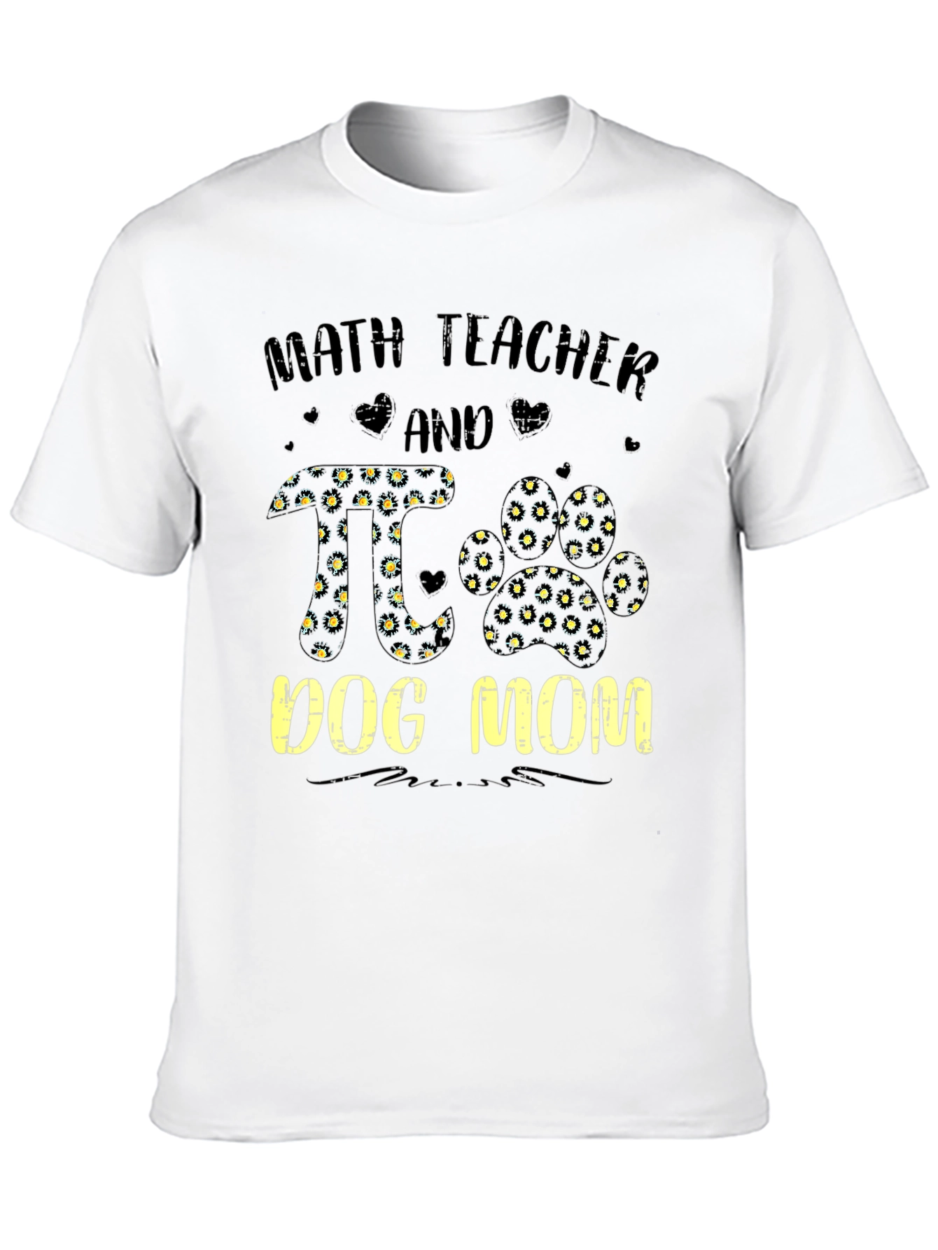 Math Teacher And Dog Mom T-Shirt