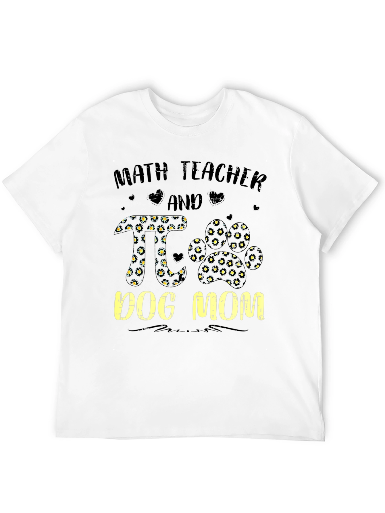 Math Teacher And Dog Mom T-Shirt