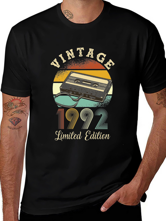 Vintage 1992 Limited Edition Cassette Tape T-Shirt