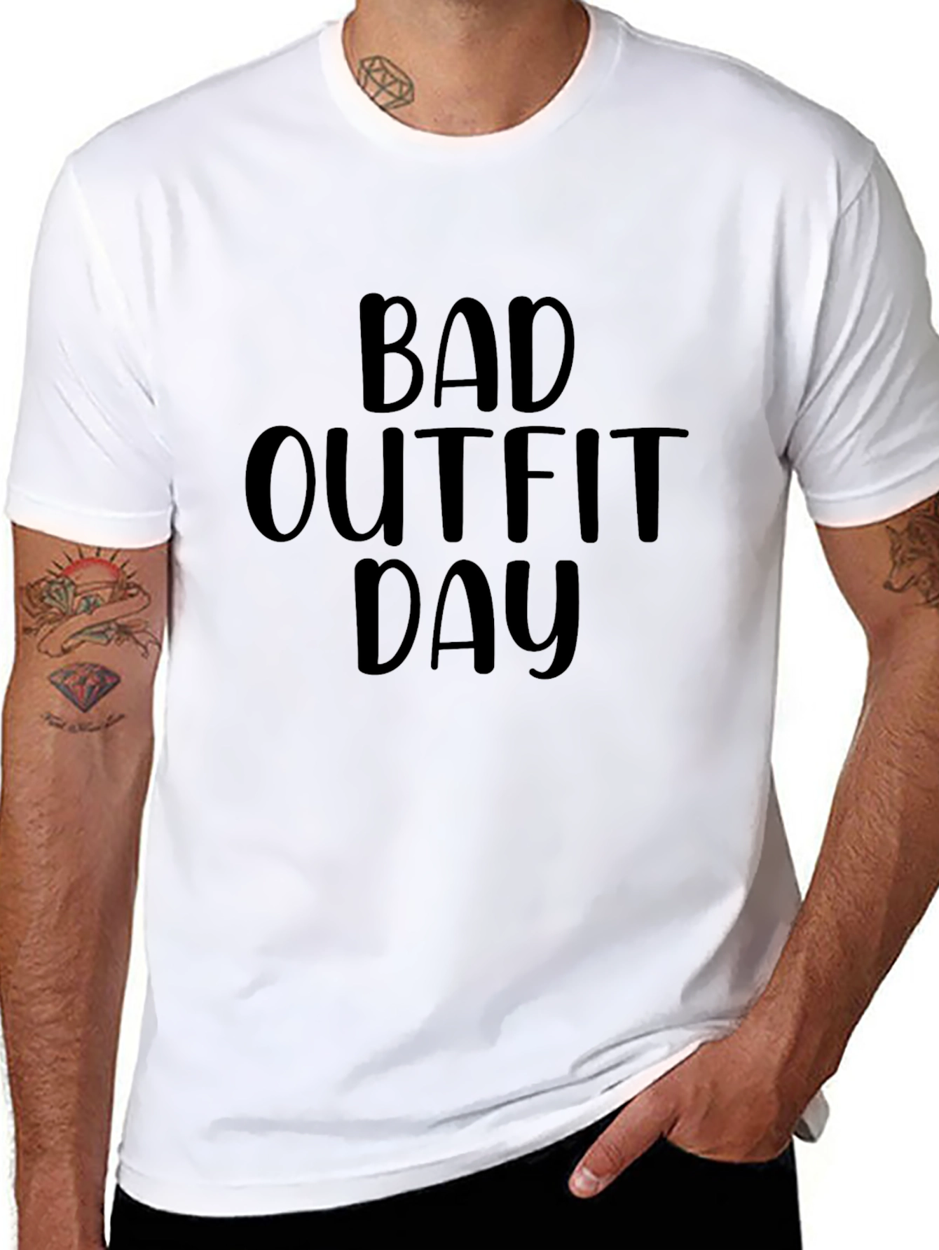 Bad Outfit Day Black Tee