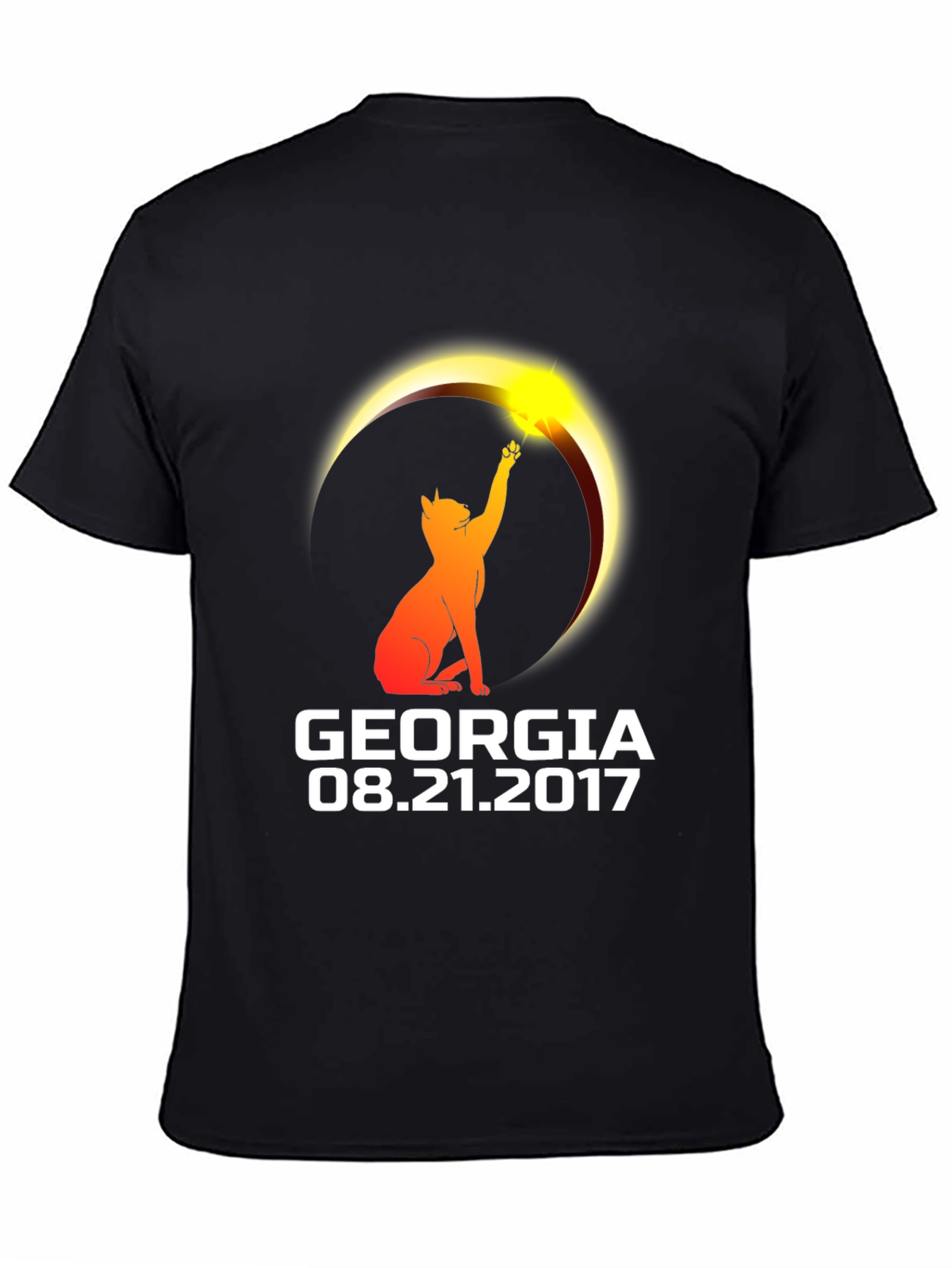Georgia Eclipse Cat Graphic T-Shirt