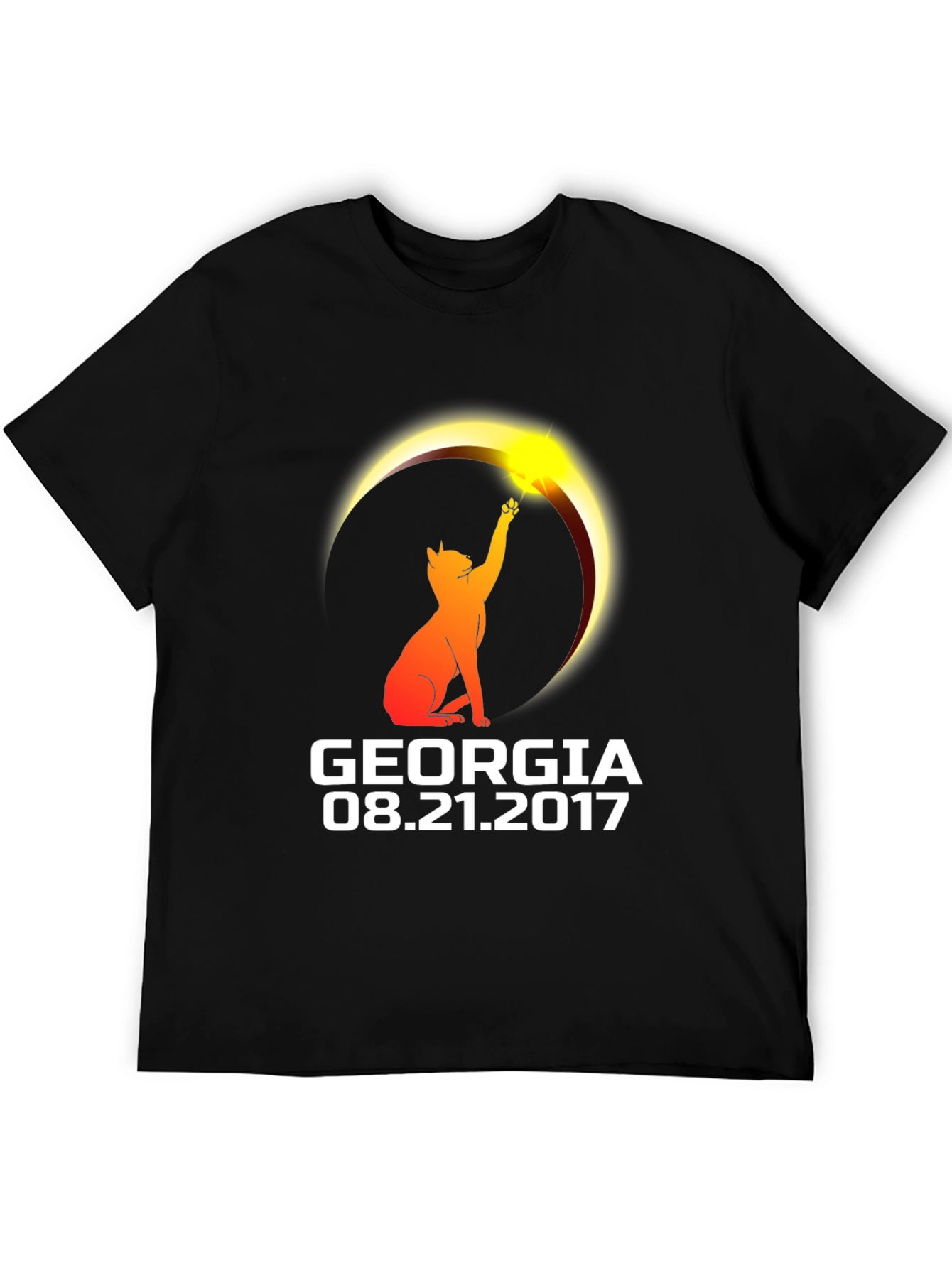 Georgia Eclipse Cat Graphic T-Shirt