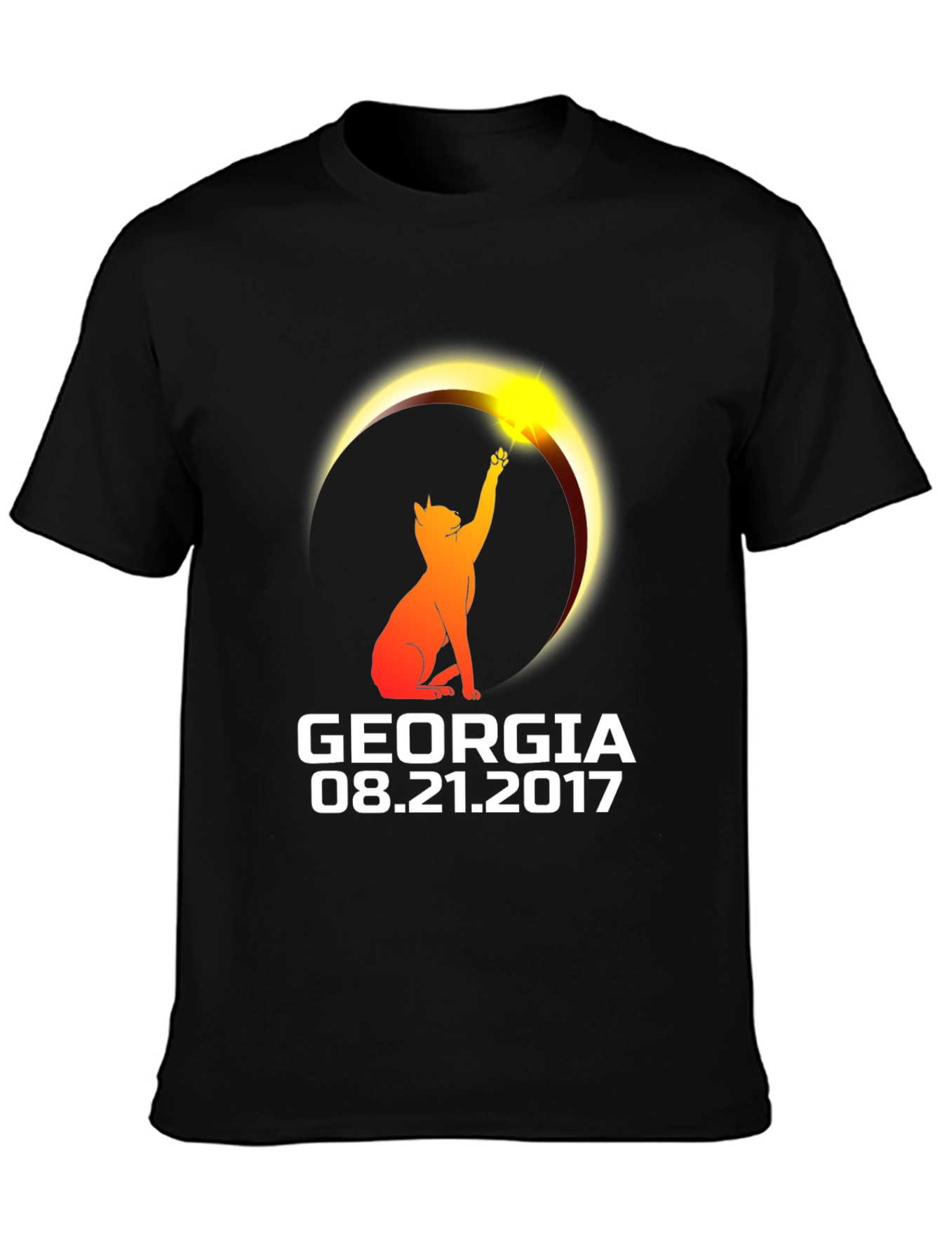 Georgia Eclipse Cat Graphic T-Shirt