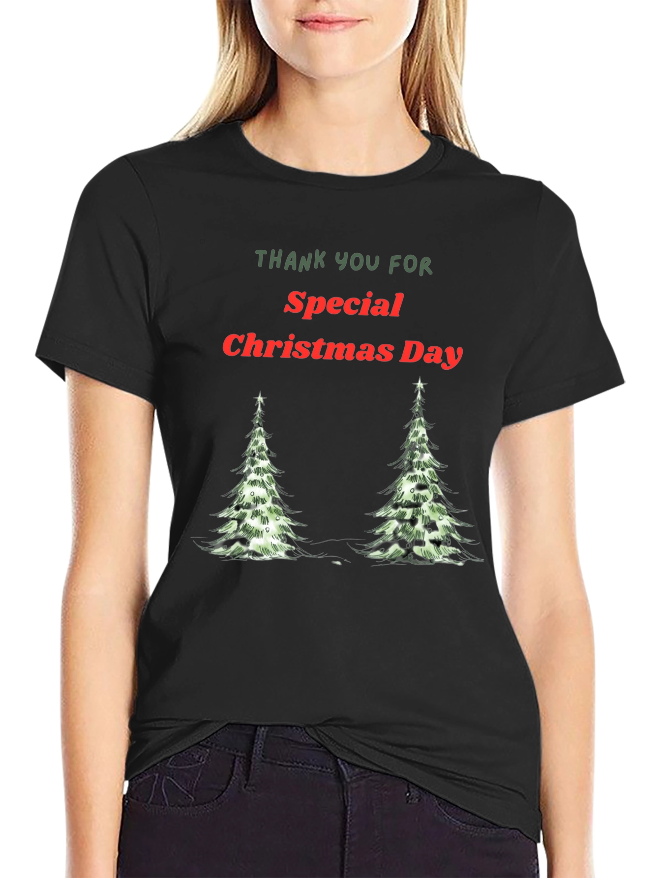 Christmas Special Day Black T-Shirt for Men