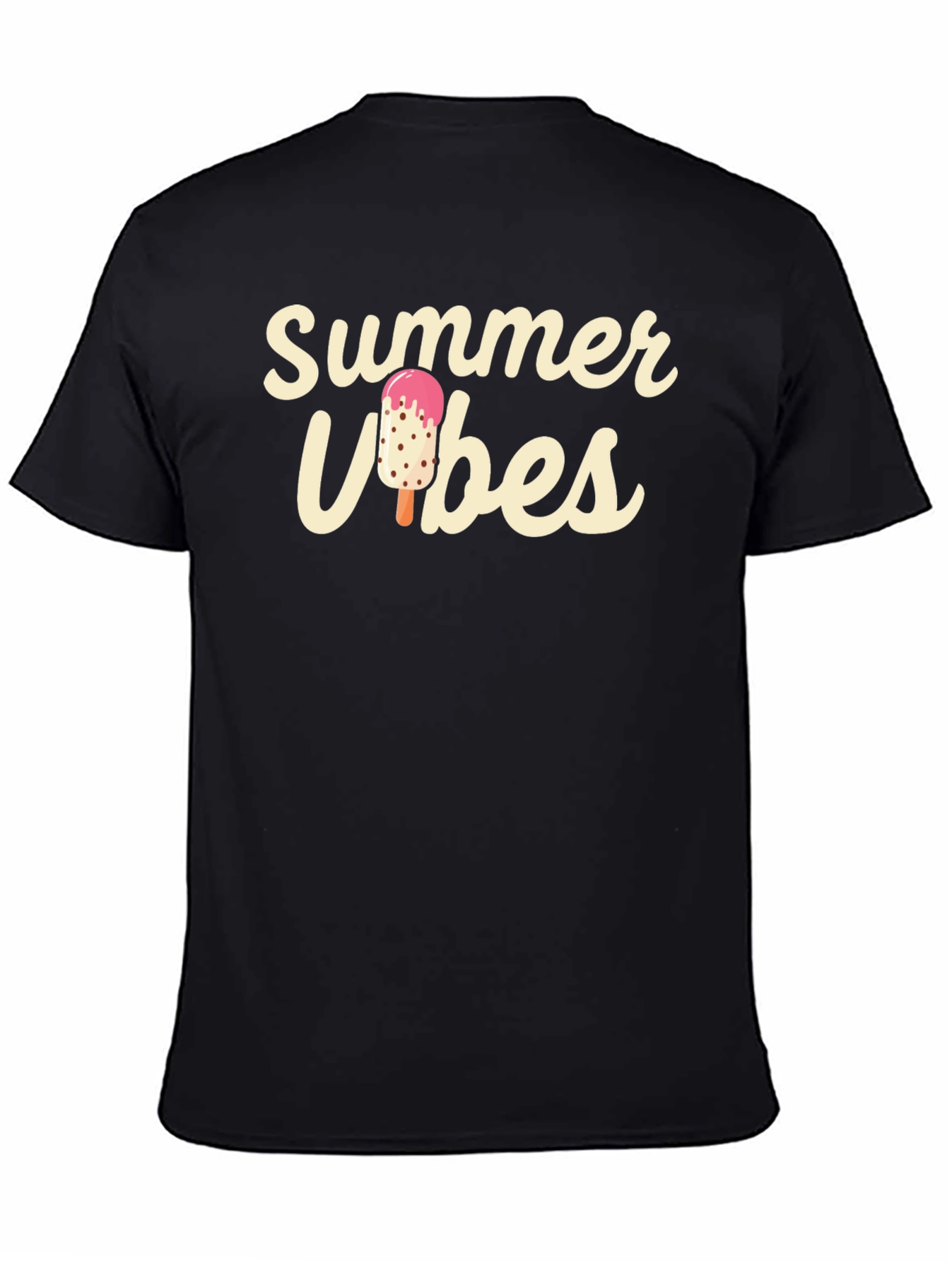 Summer Vibes Black T-Shirt