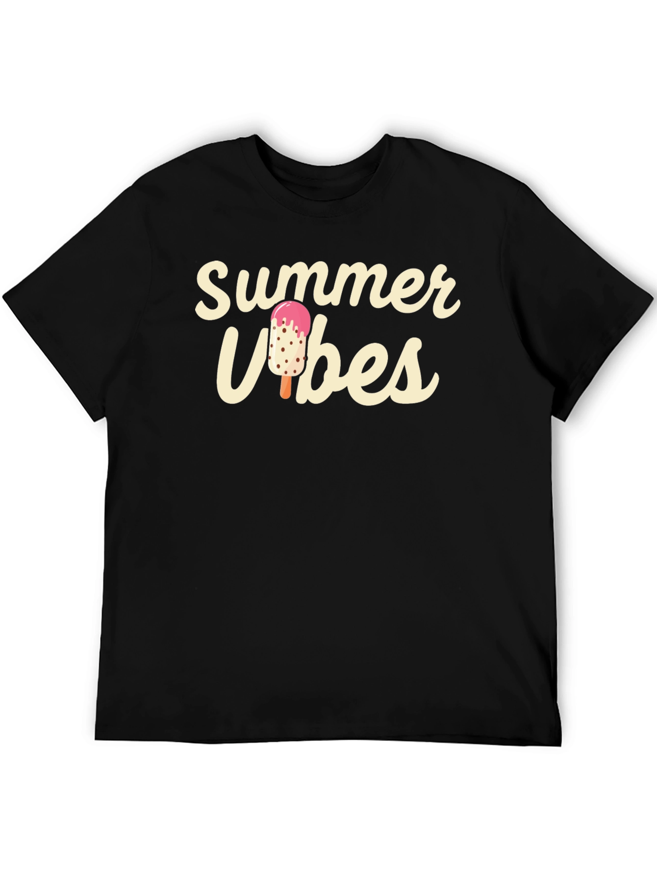 Summer Vibes Black T-Shirt