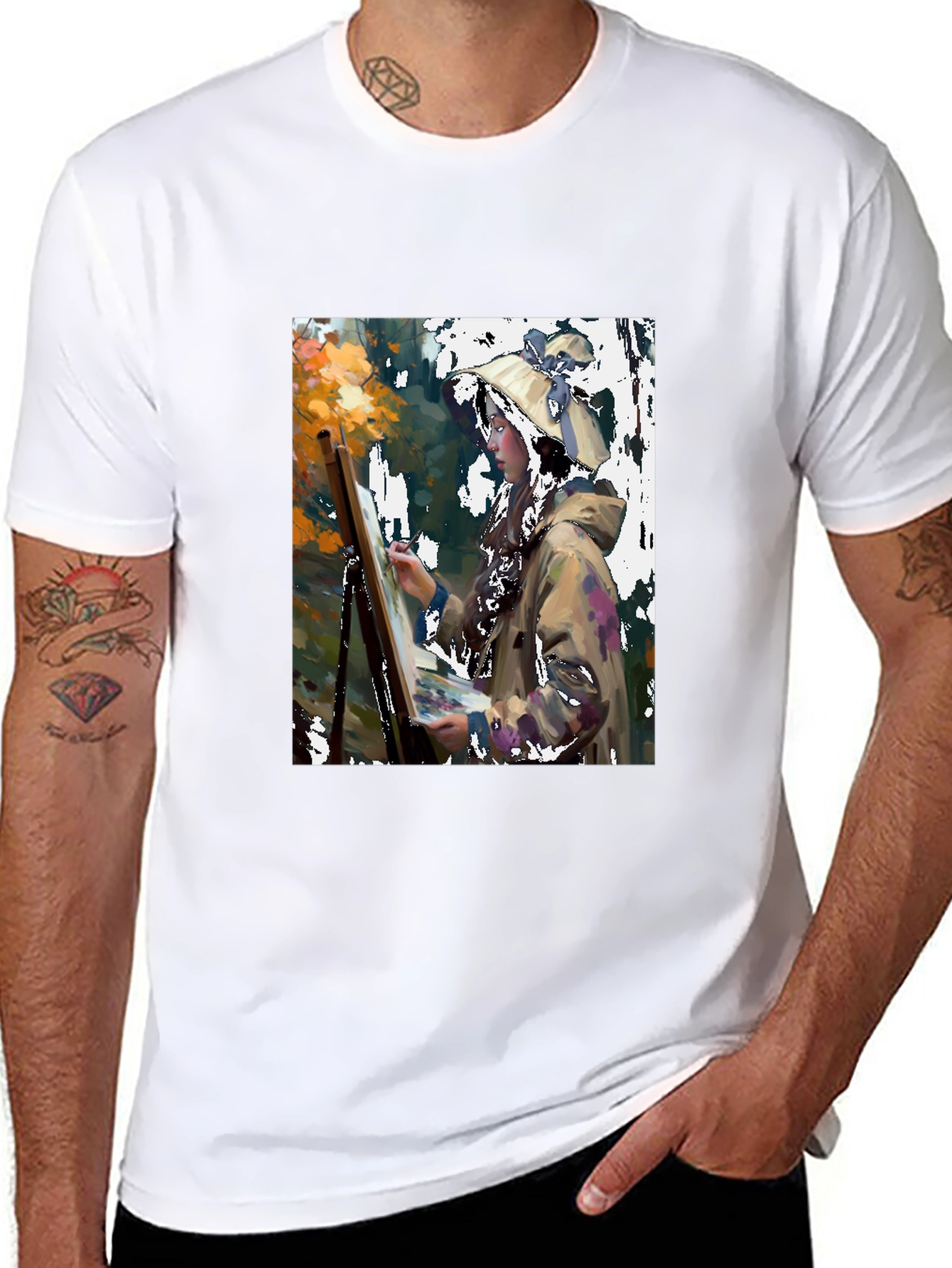 Artist Painting Graphic Tee