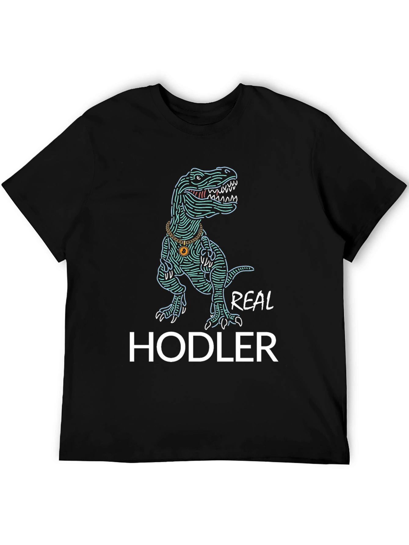 Real Hodler T-Shirt - Crypto Dinosaur Tee