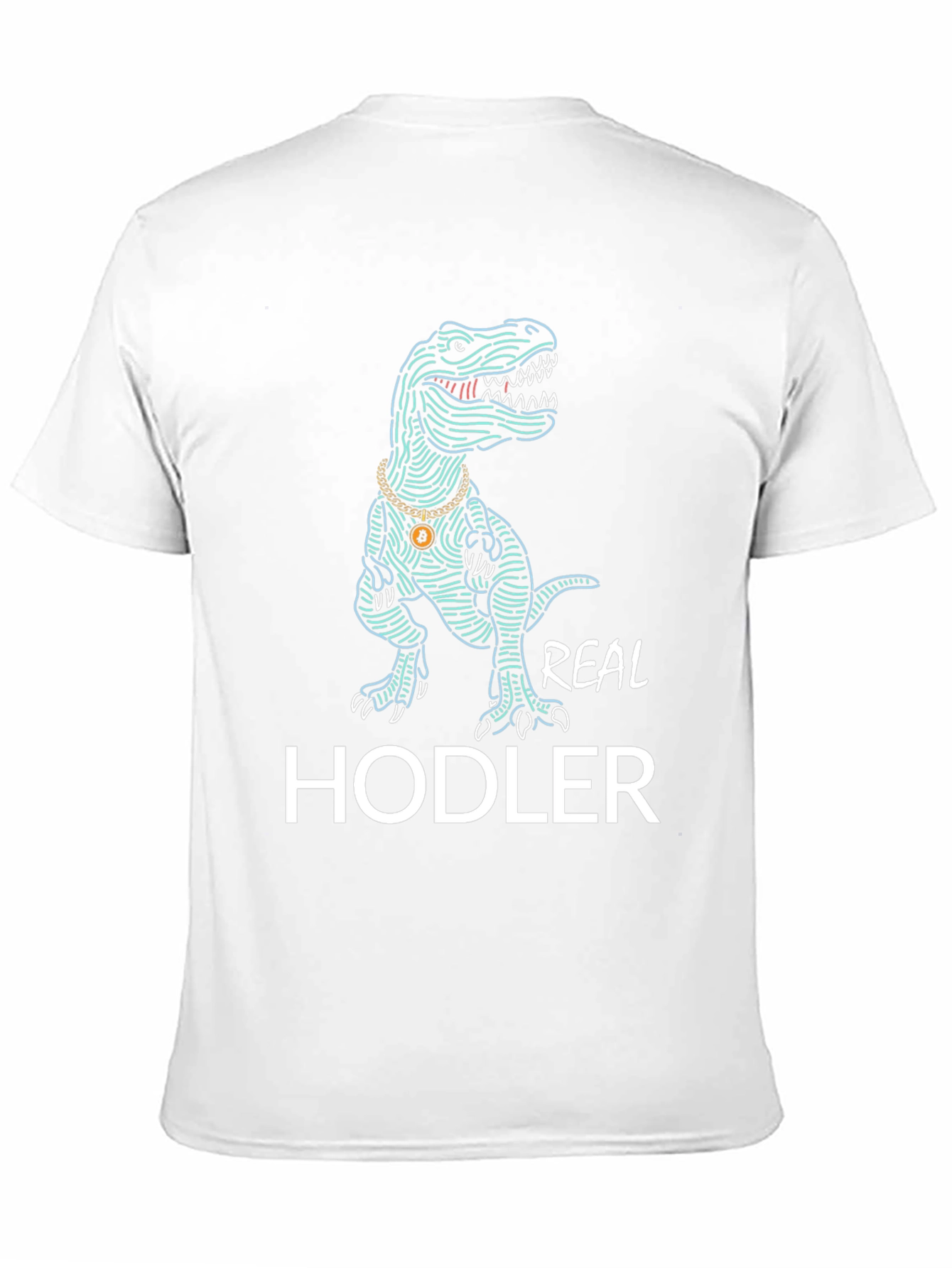 Real Hodler T-Shirt - Crypto Dinosaur Tee