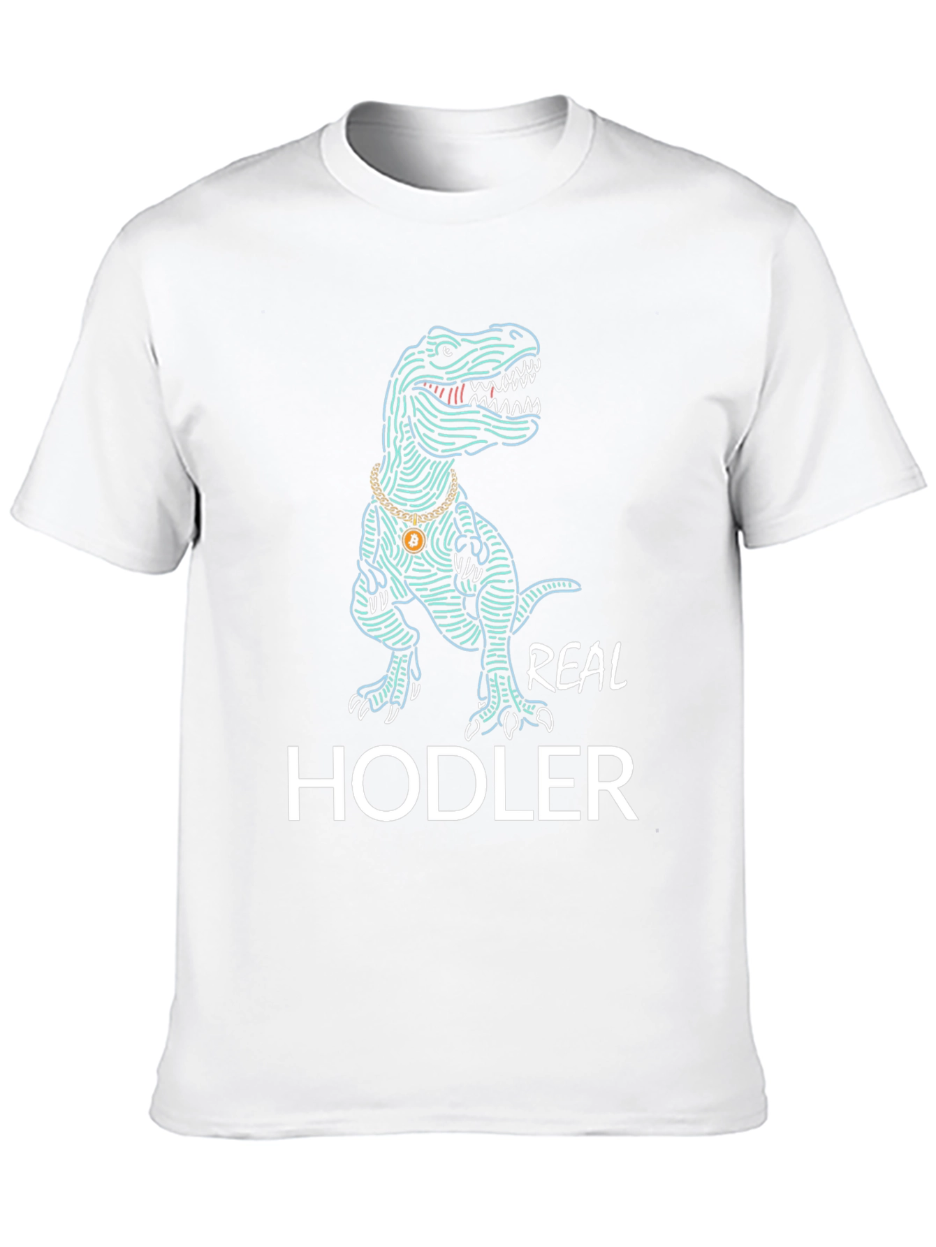 Real Hodler T-Shirt - Crypto Dinosaur Tee