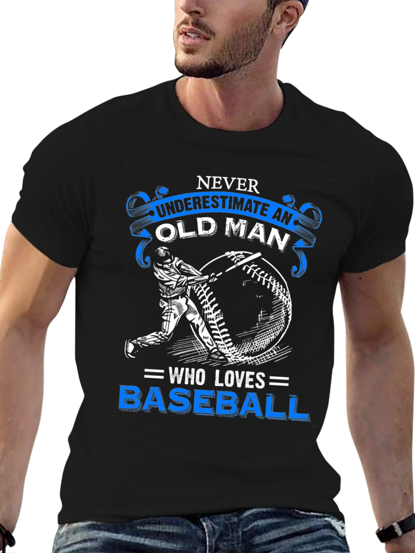 Baseball Old Man T-Shirt