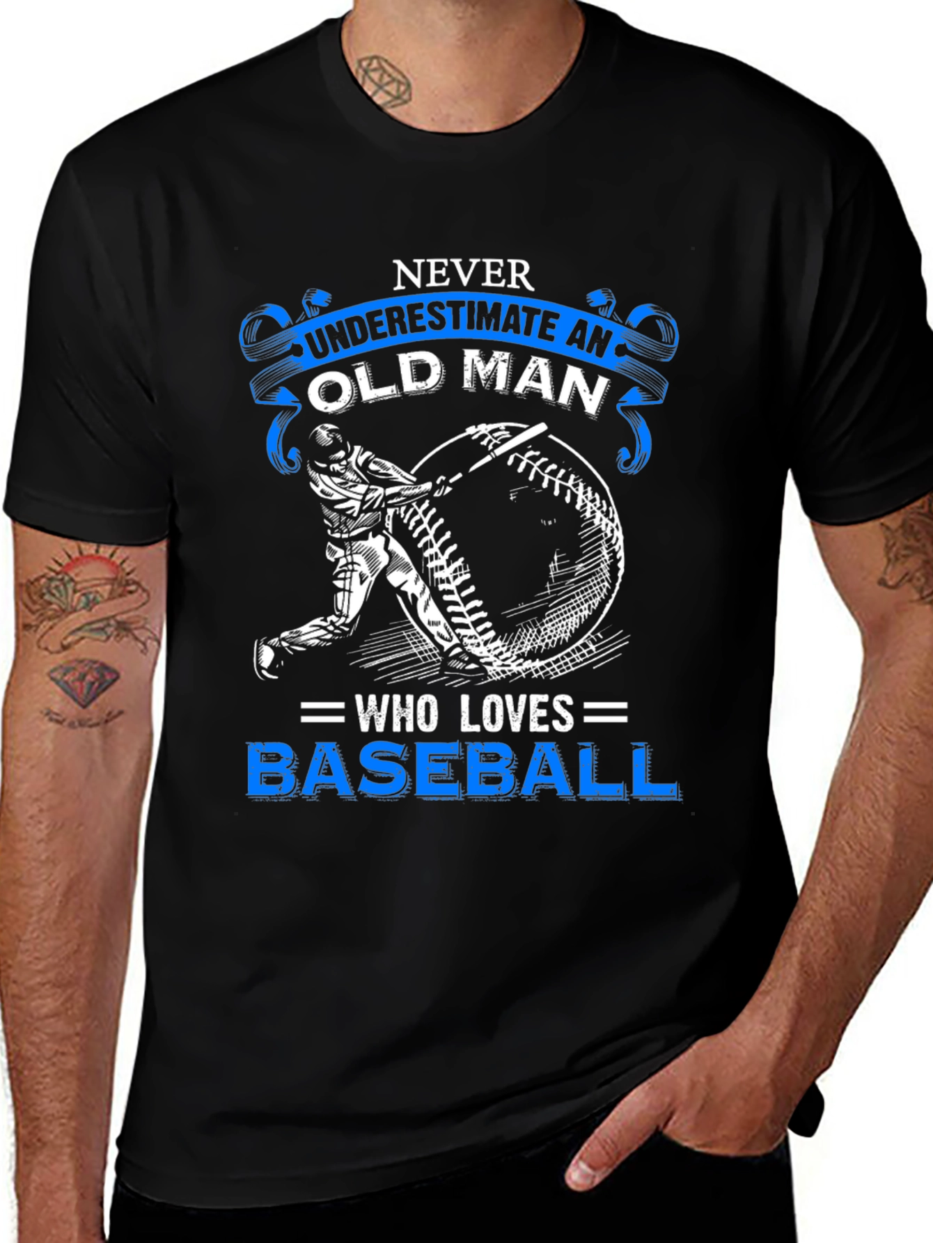Baseball Old Man T-Shirt