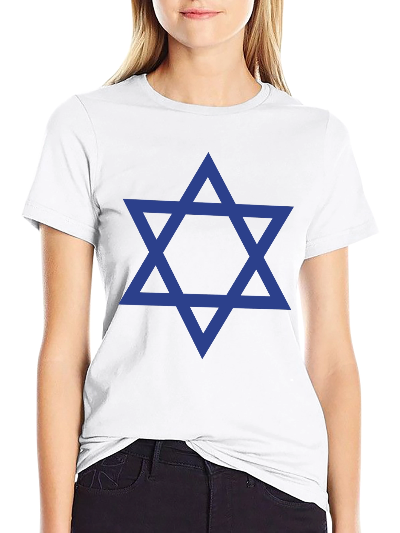 Star of David Mens Black T-Shirt