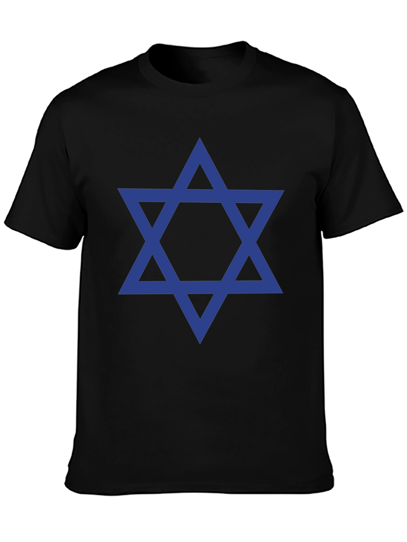 Star of David Mens Black T-Shirt