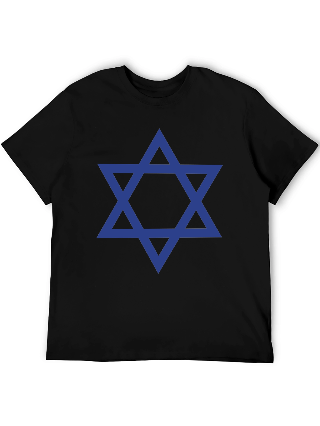Star of David Mens Black T-Shirt