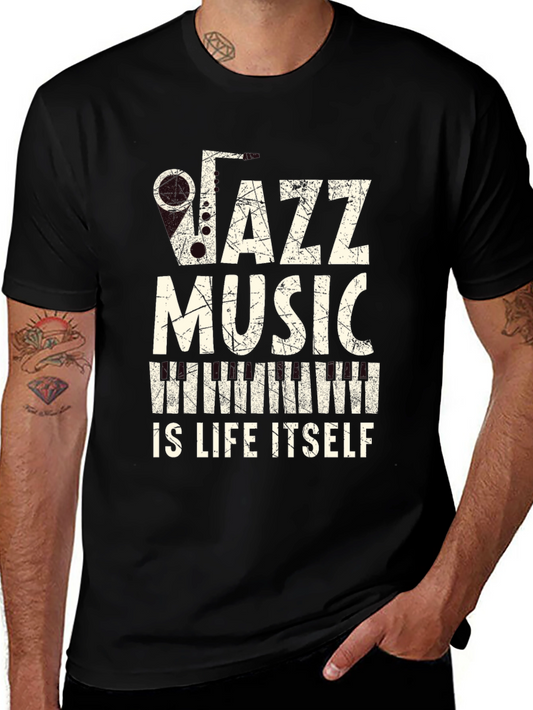 Jazz Music is Life Itself Graphic T-Shirt
