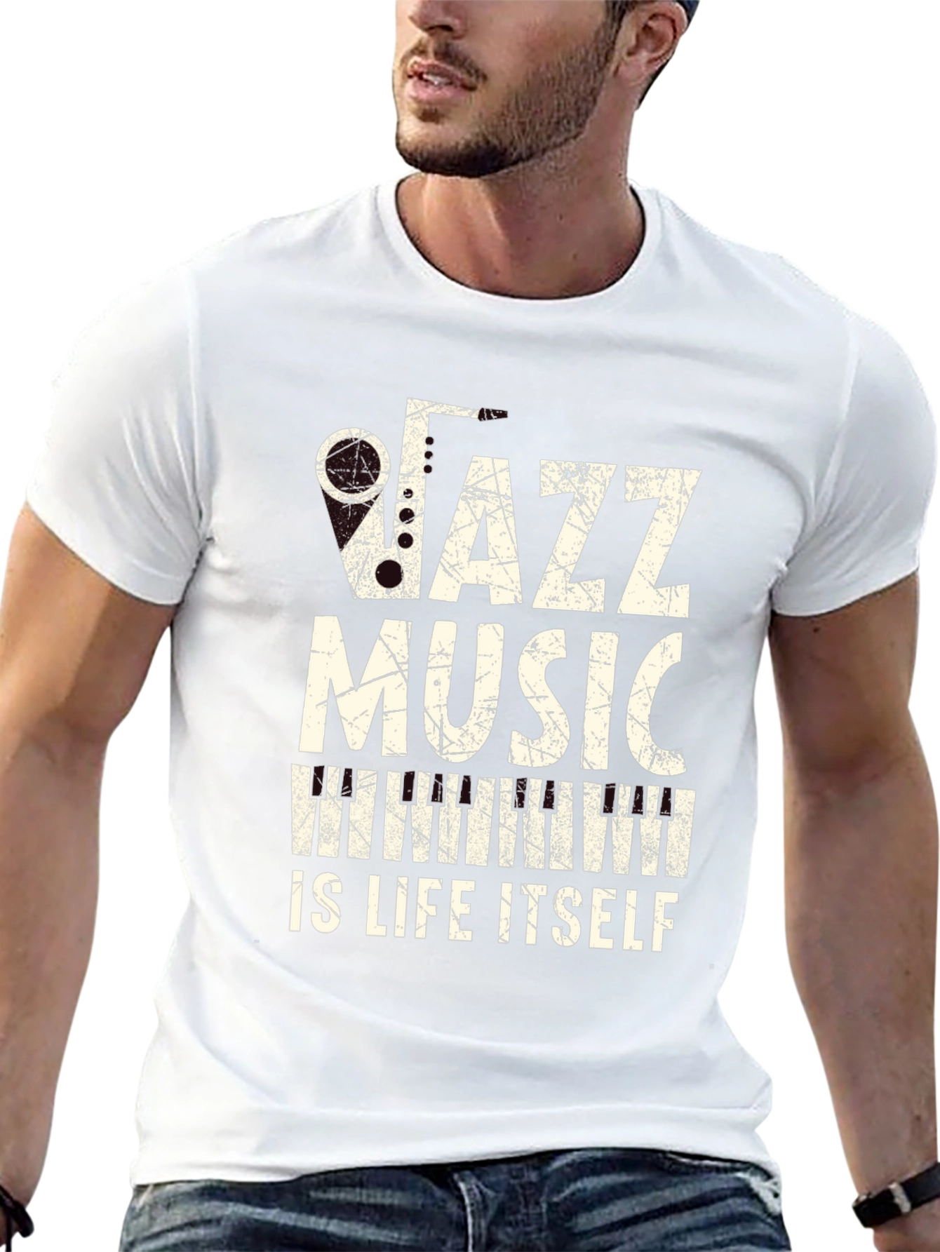 Jazz Music is Life Itself Graphic T-Shirt
