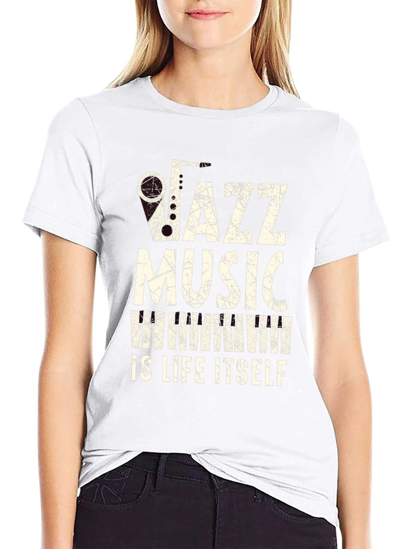 Jazz Music is Life Itself Graphic T-Shirt