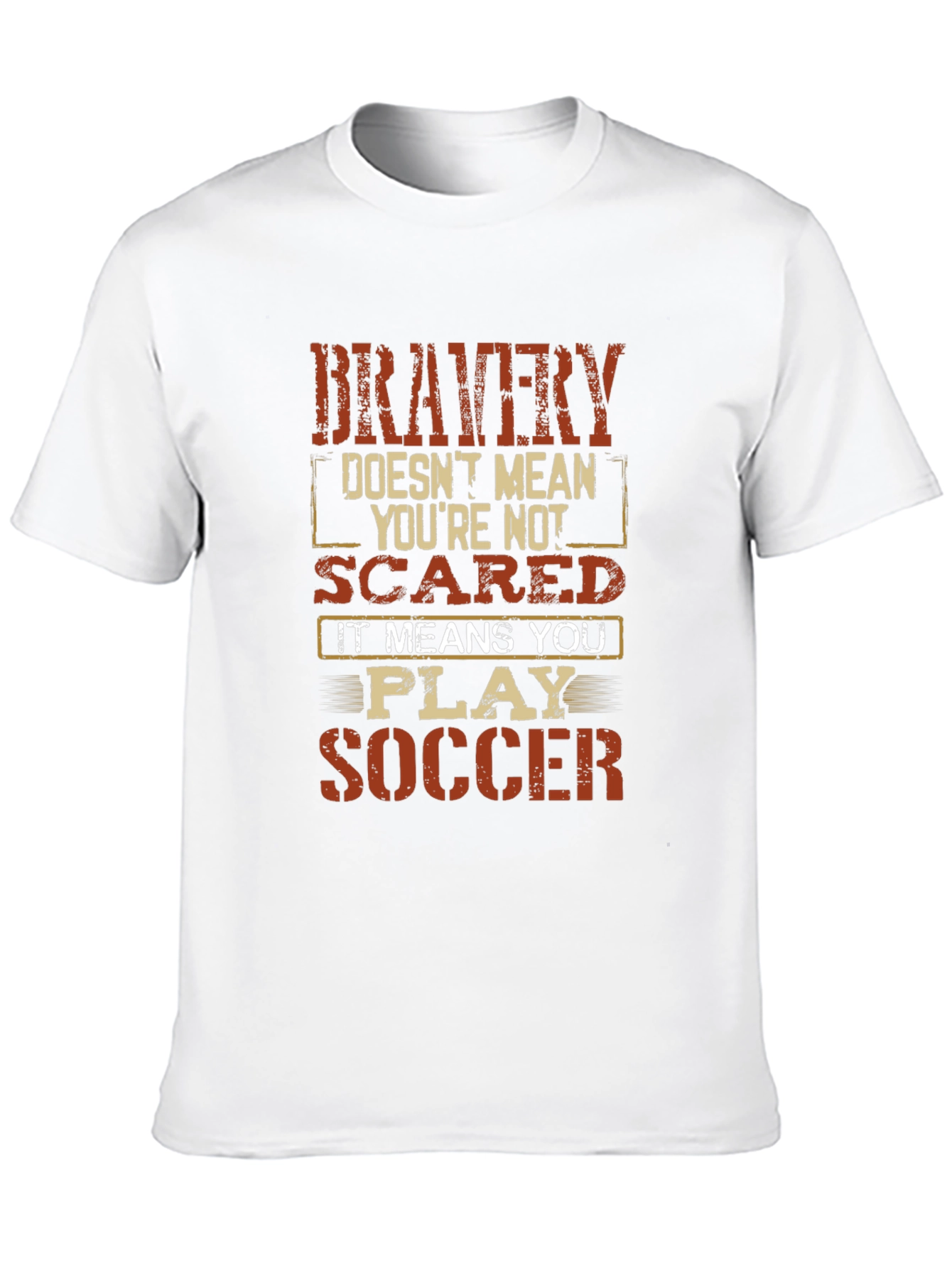 Bravery Soccer Graphic T-Shirt - Play Fearlessly!