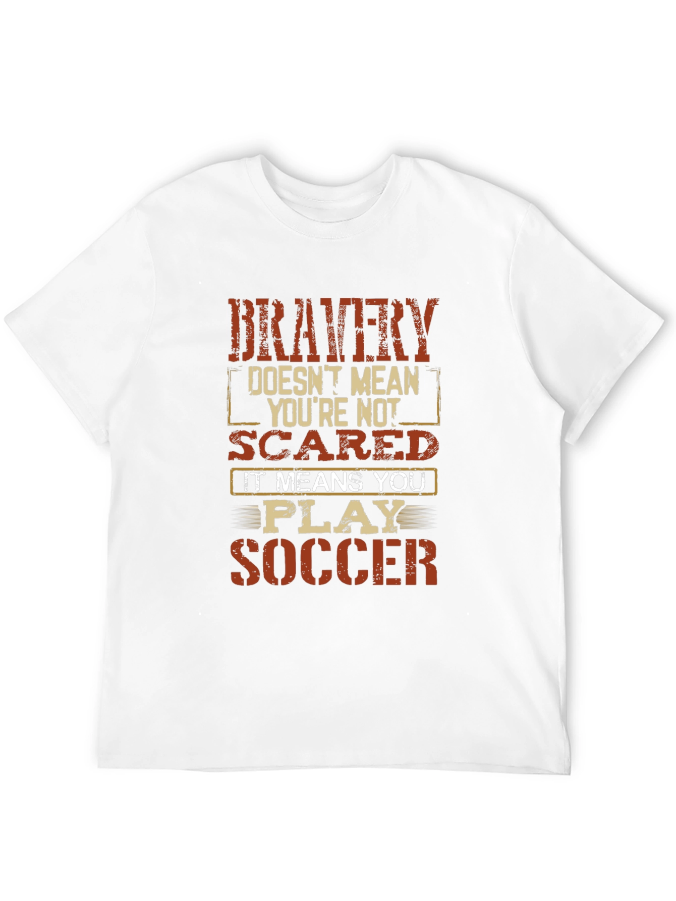 Bravery Soccer Graphic T-Shirt - Play Fearlessly!