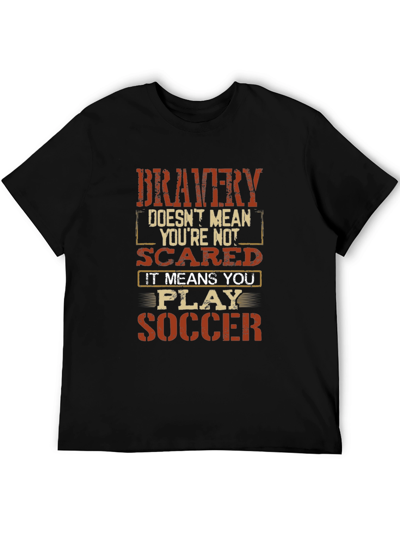 Bravery Soccer Graphic T-Shirt - Play Fearlessly!