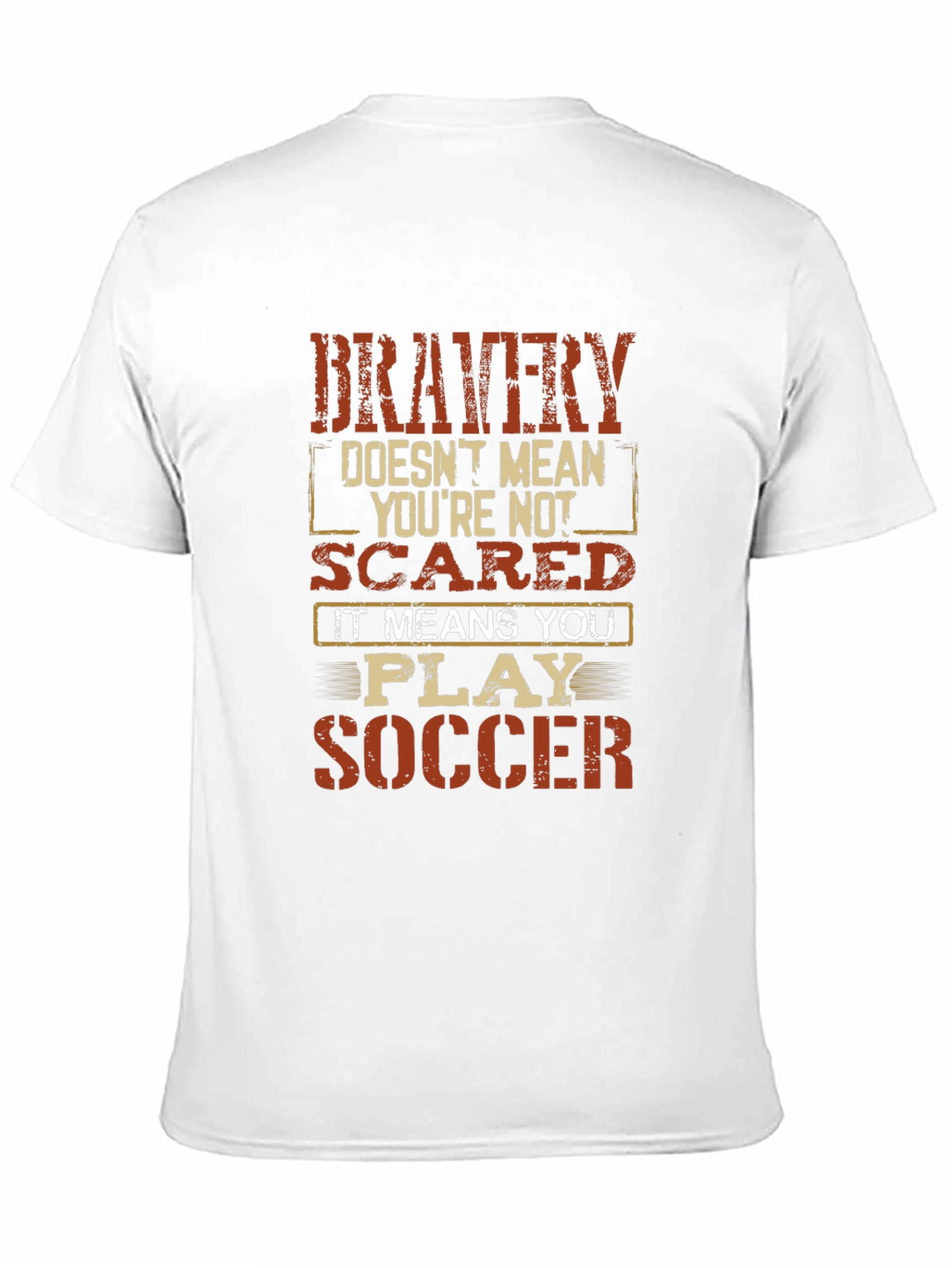 Bravery Soccer Graphic T-Shirt - Play Fearlessly!