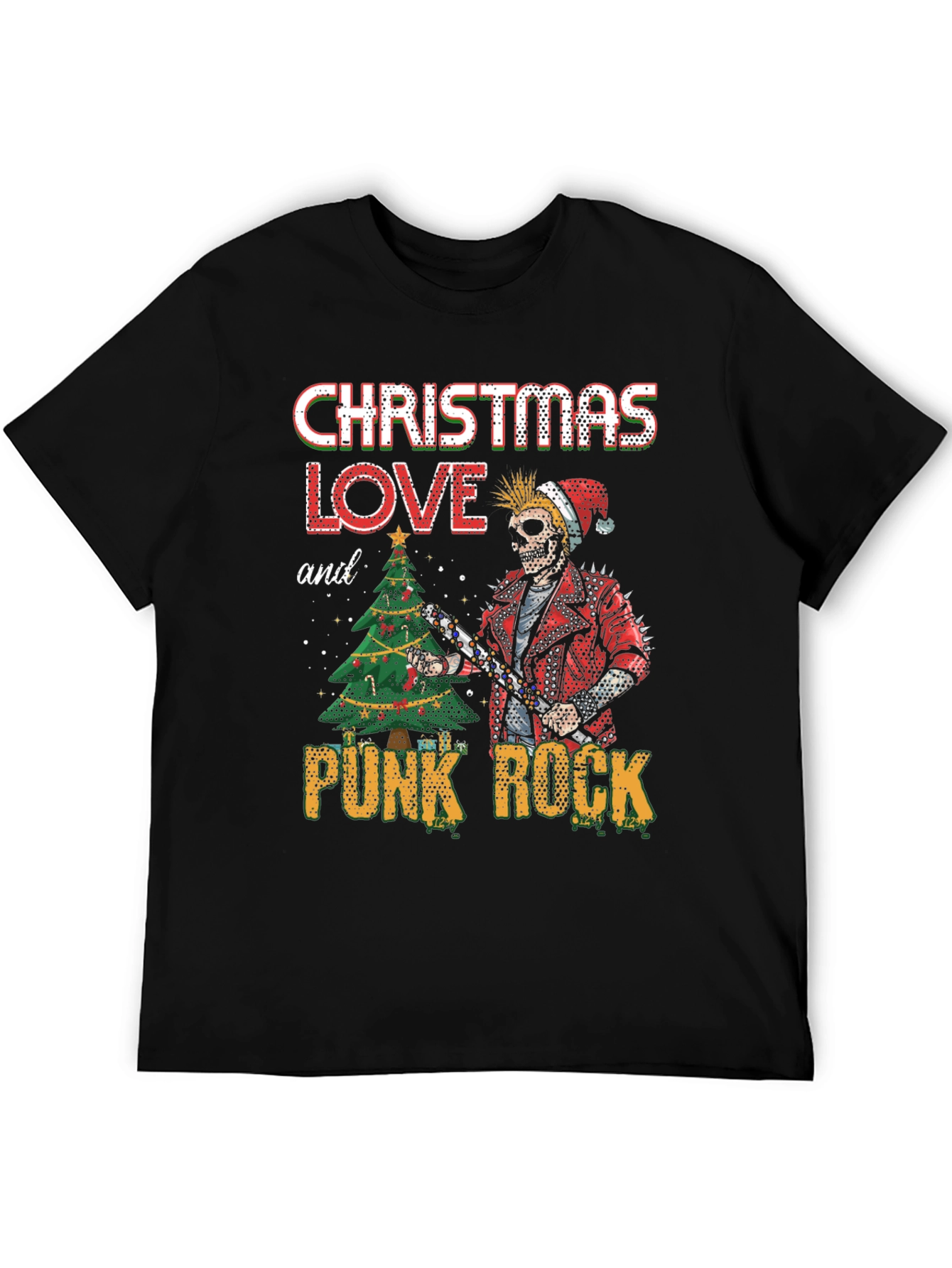 Christmas Love Punk Rock Tee