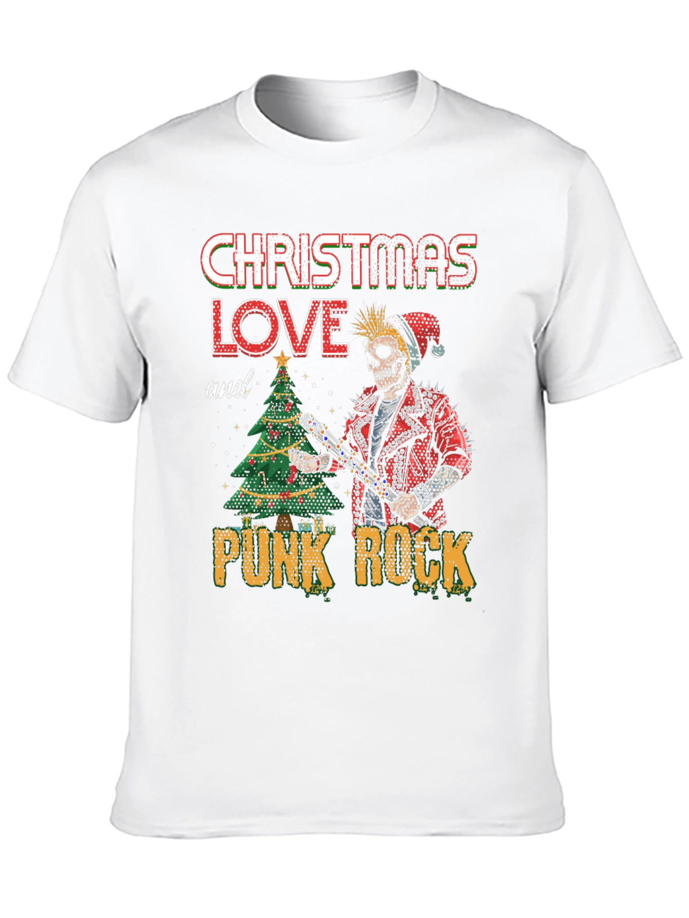 Christmas Love Punk Rock Tee