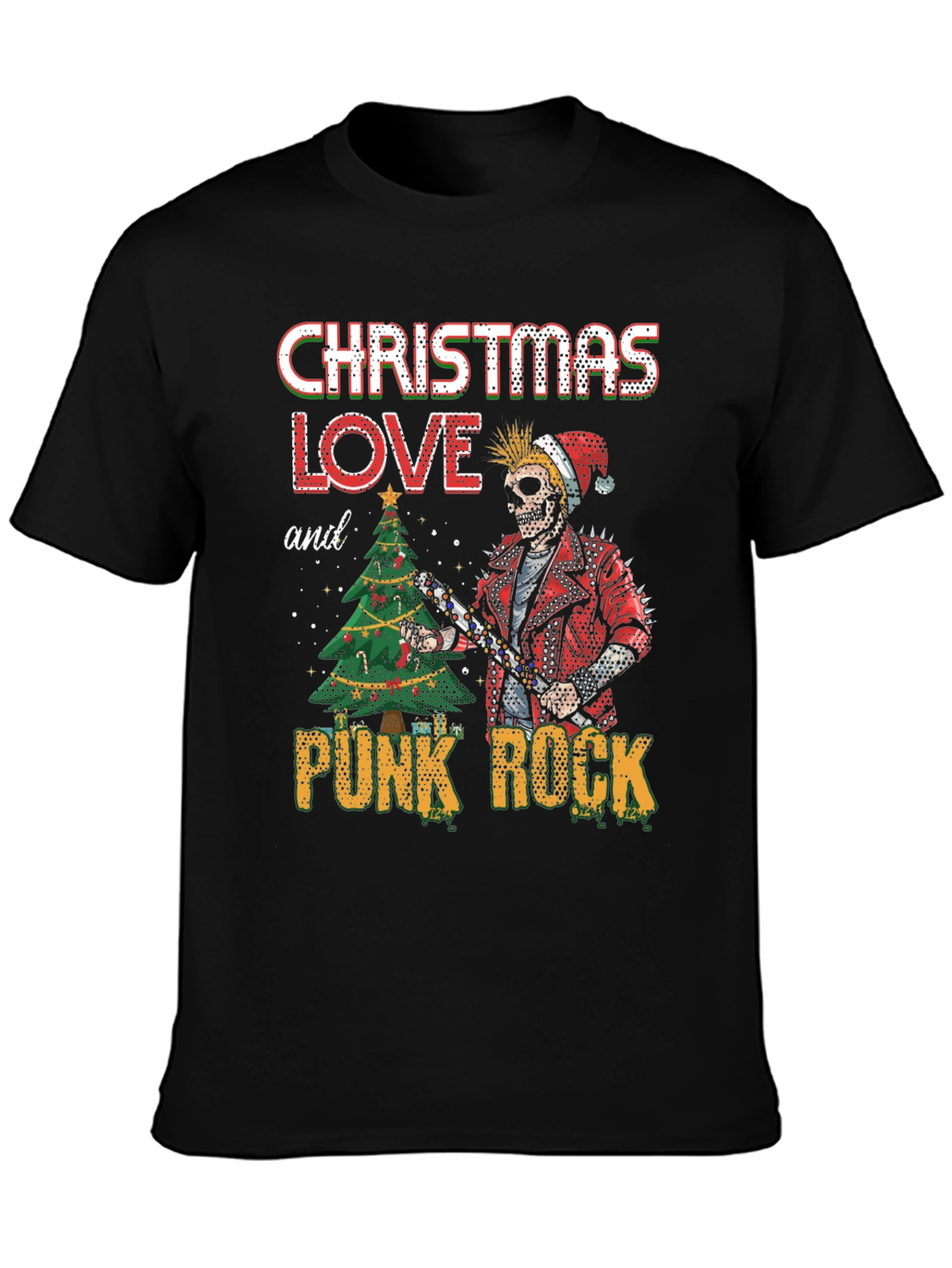 Christmas Love Punk Rock Tee