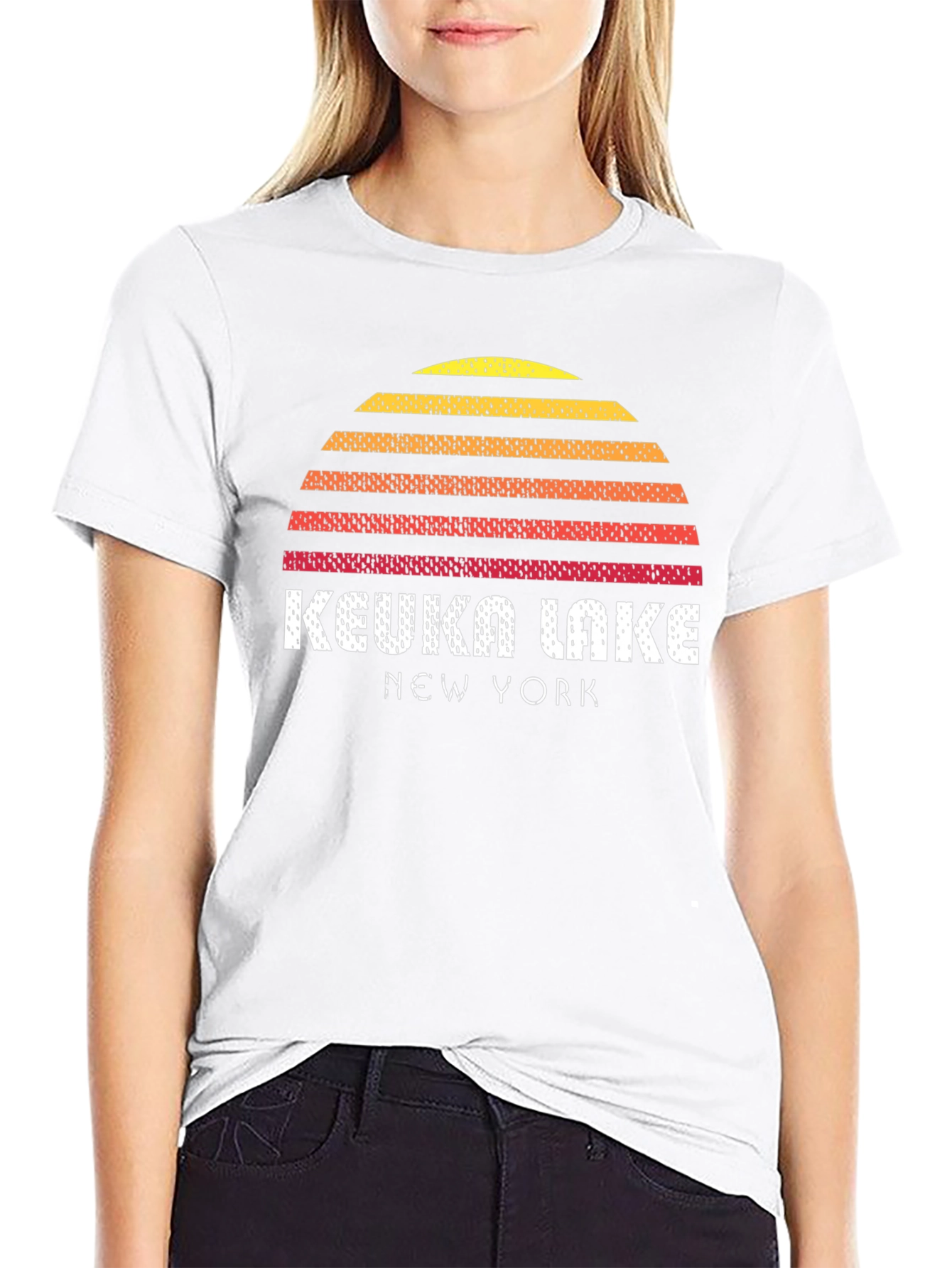 Keuka Lake New York Sunset Graphic Tee