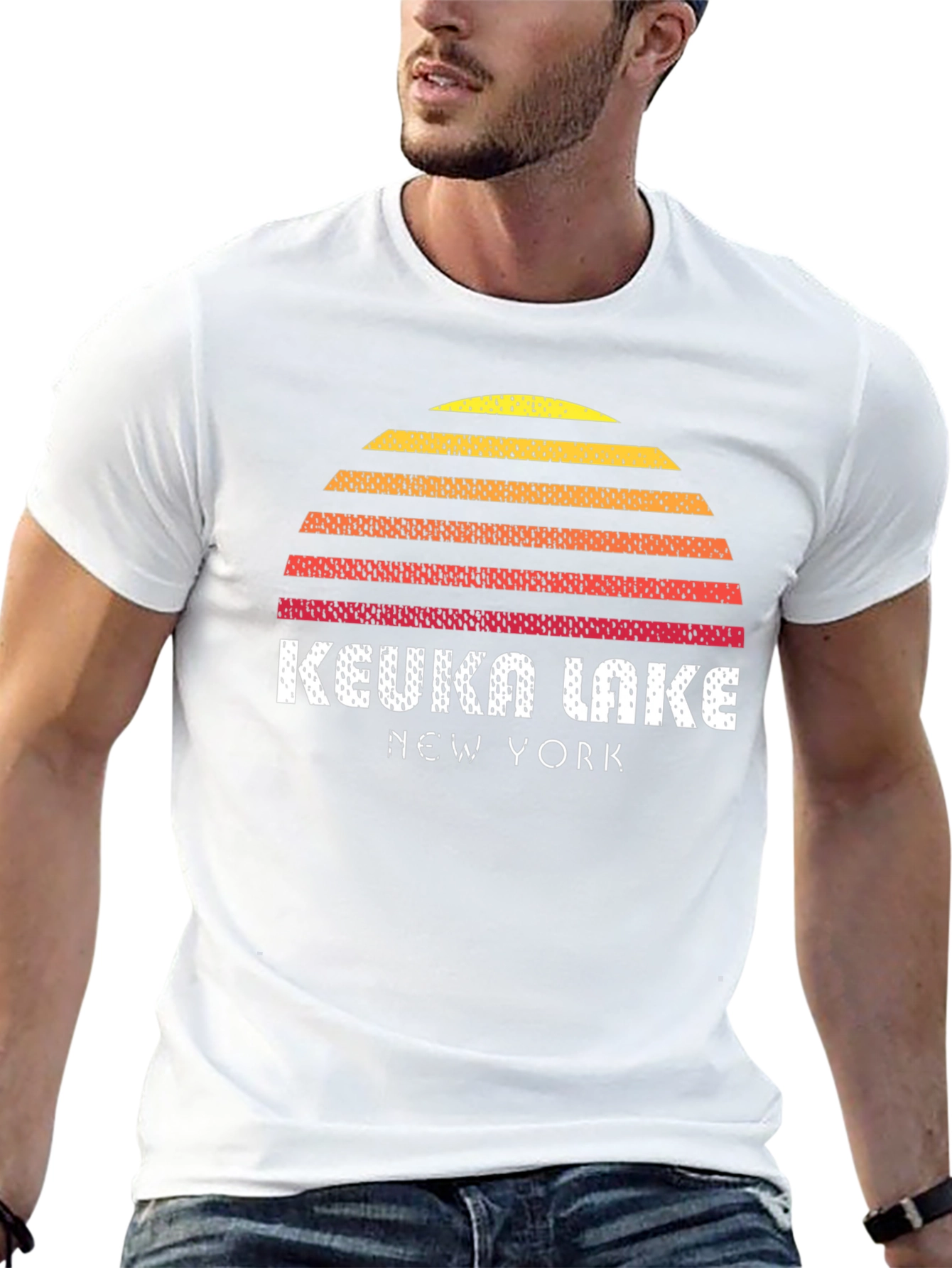 Keuka Lake New York Sunset Graphic Tee