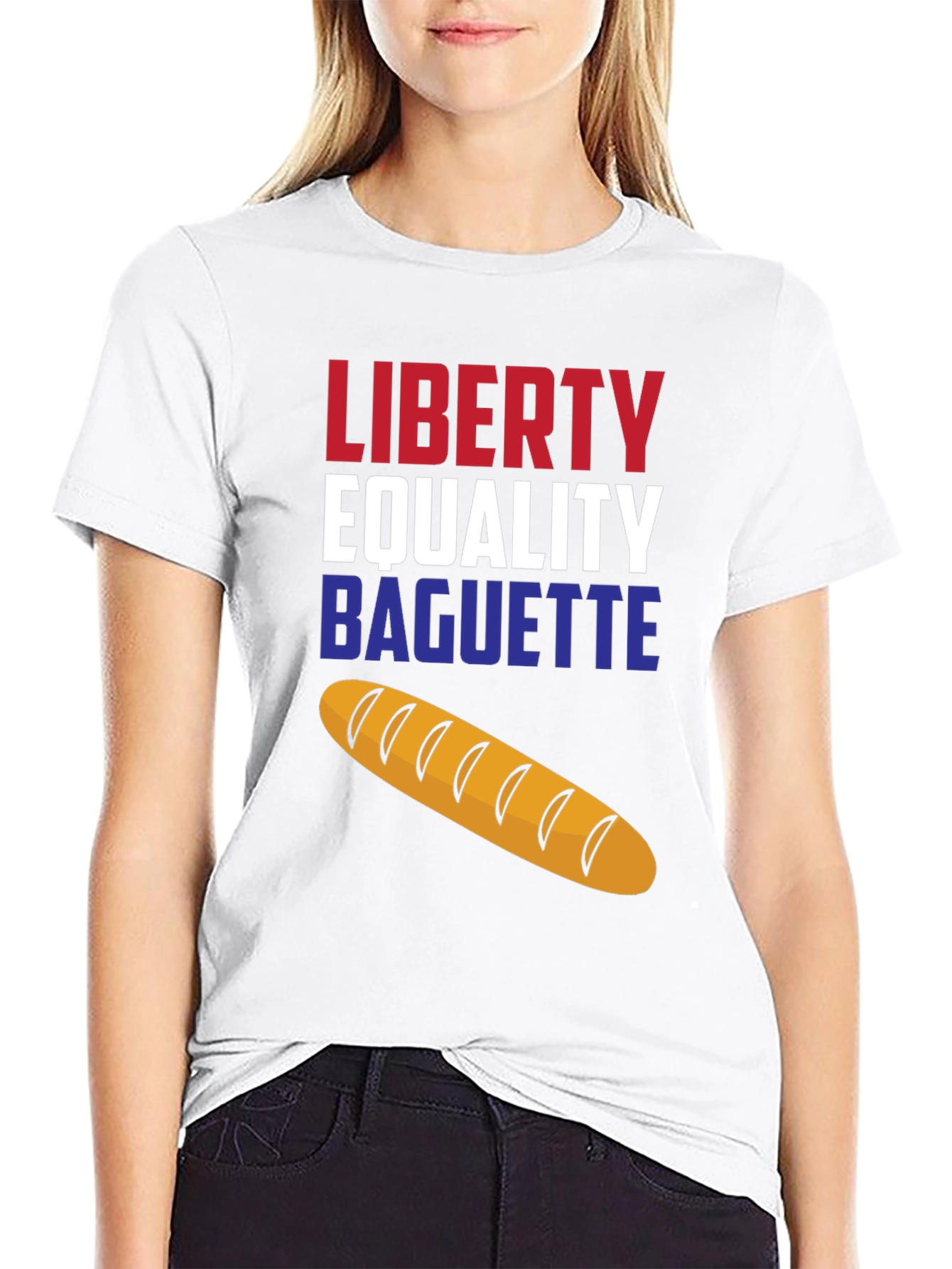 Liberty Equality Baguette T-Shirt - Unisex Cotton Tee