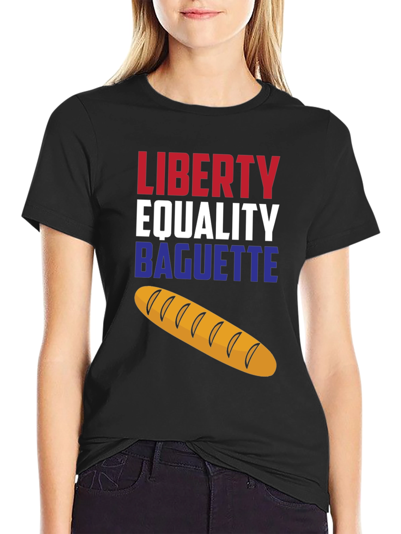 Liberty Equality Baguette T-Shirt - Unisex Cotton Tee