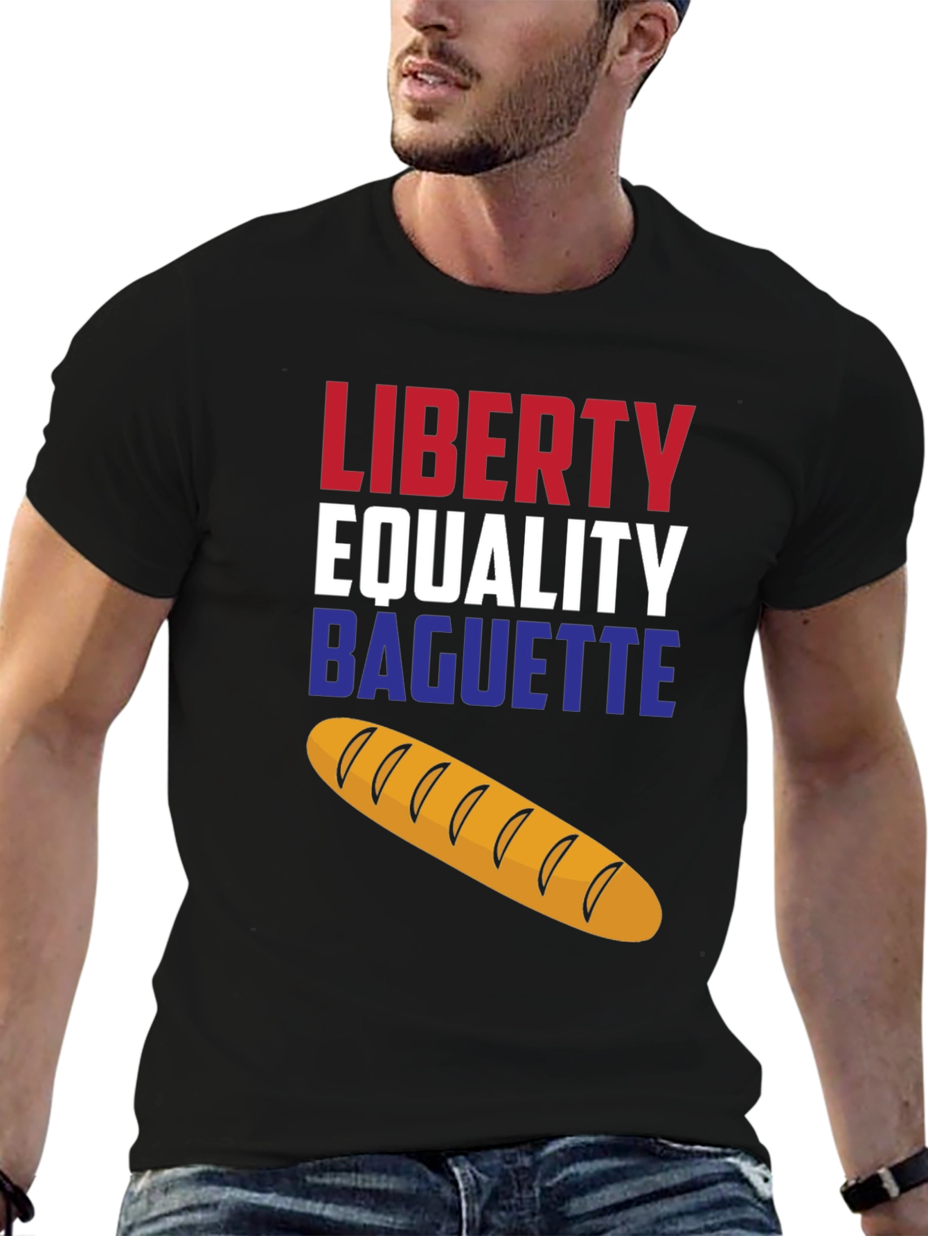 Liberty Equality Baguette T-Shirt - Unisex Cotton Tee