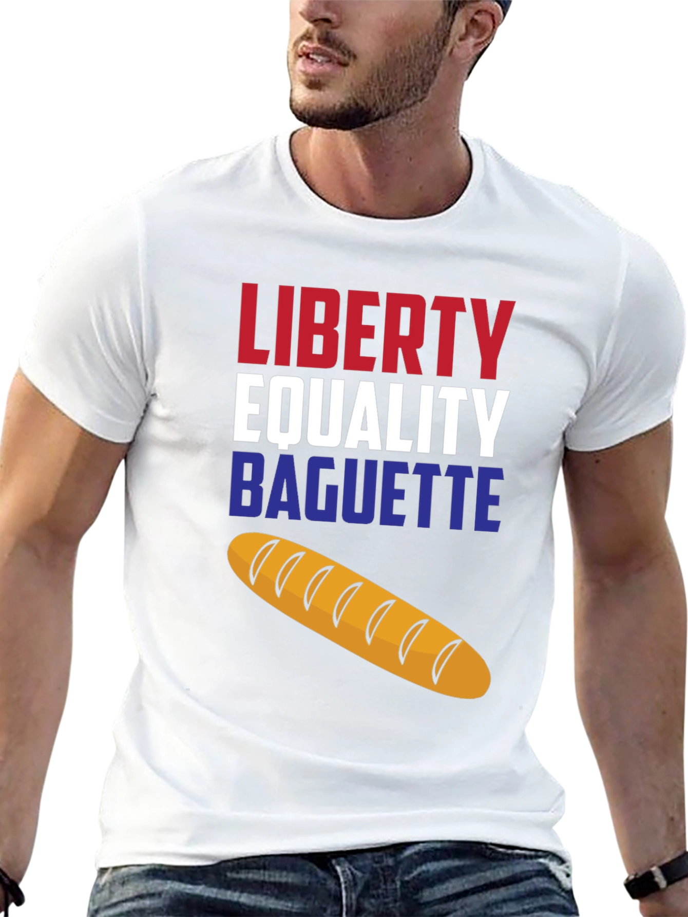 Liberty Equality Baguette T-Shirt - Unisex Cotton Tee
