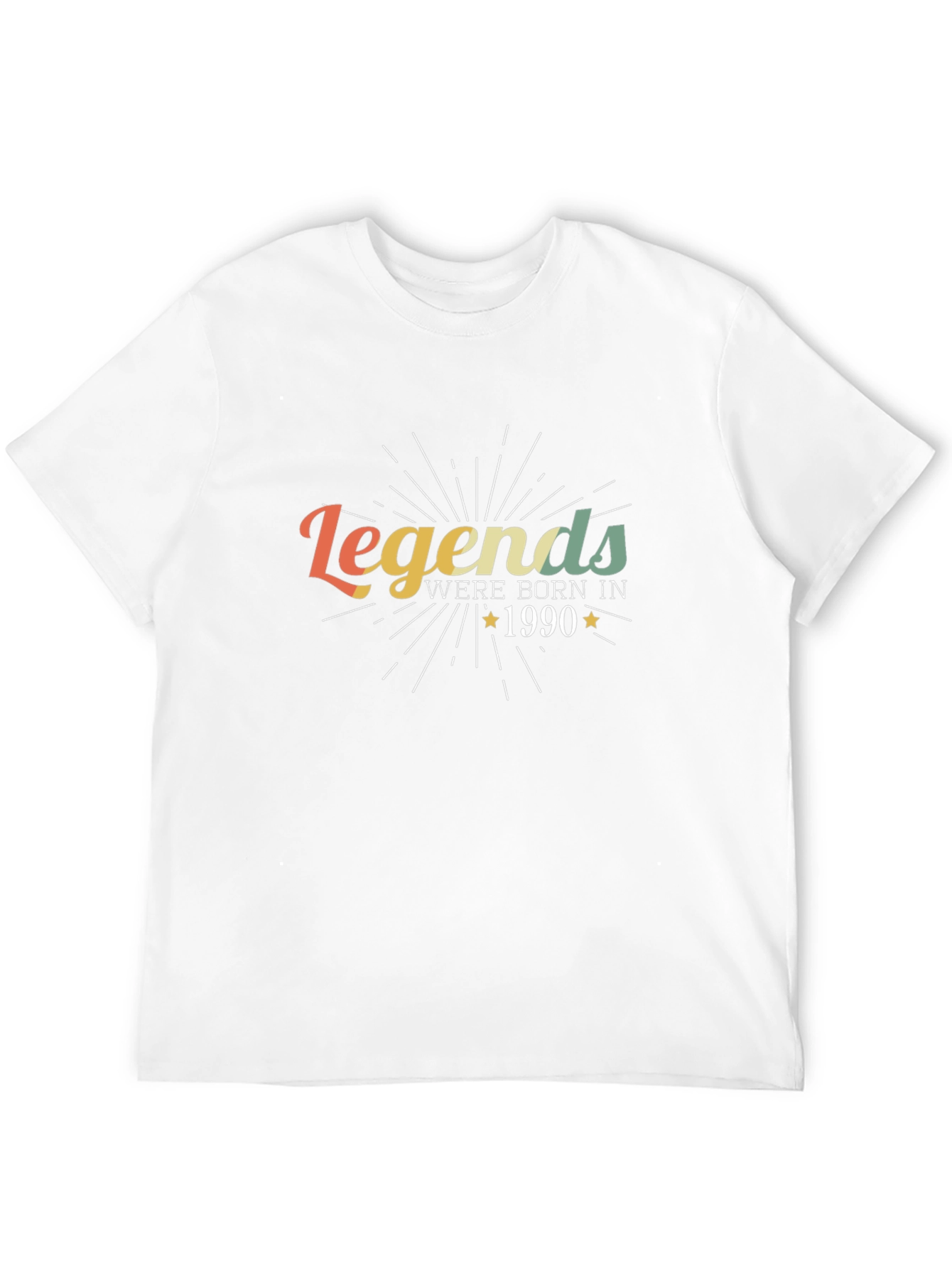 Legends Born in 1990 Black Graphic Tee