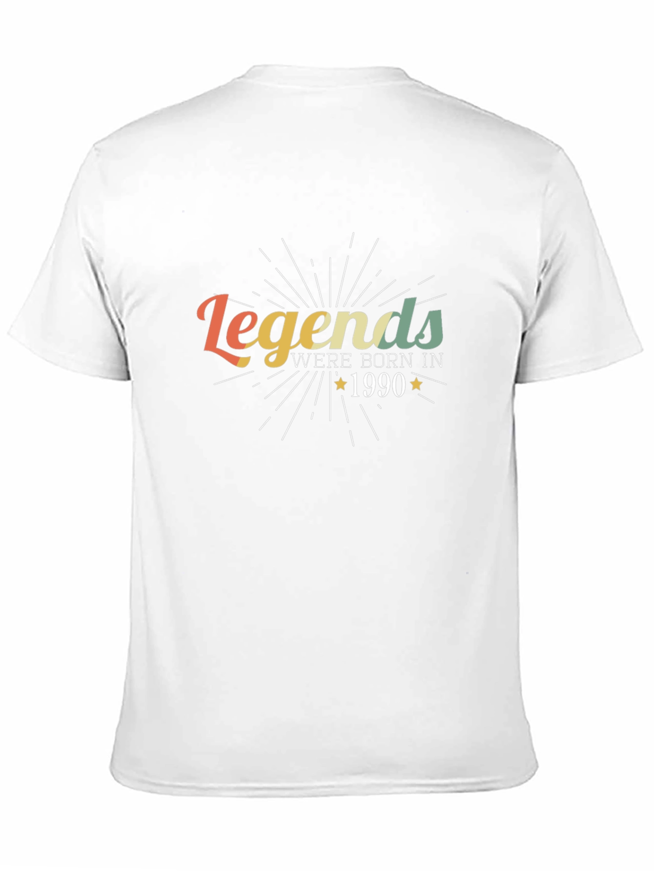 Legends Born in 1990 Black Graphic Tee