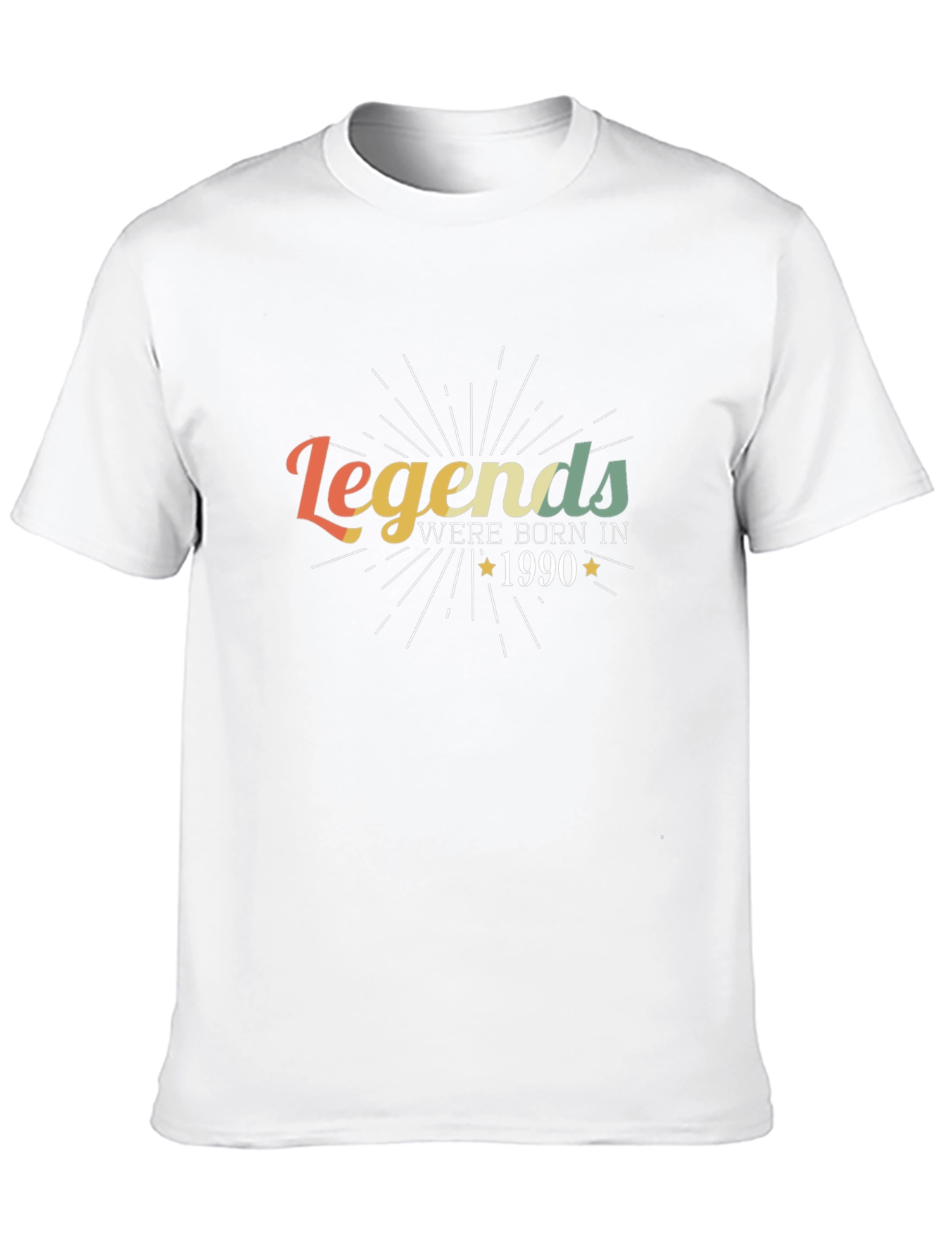 Legends Born in 1990 Black Graphic Tee