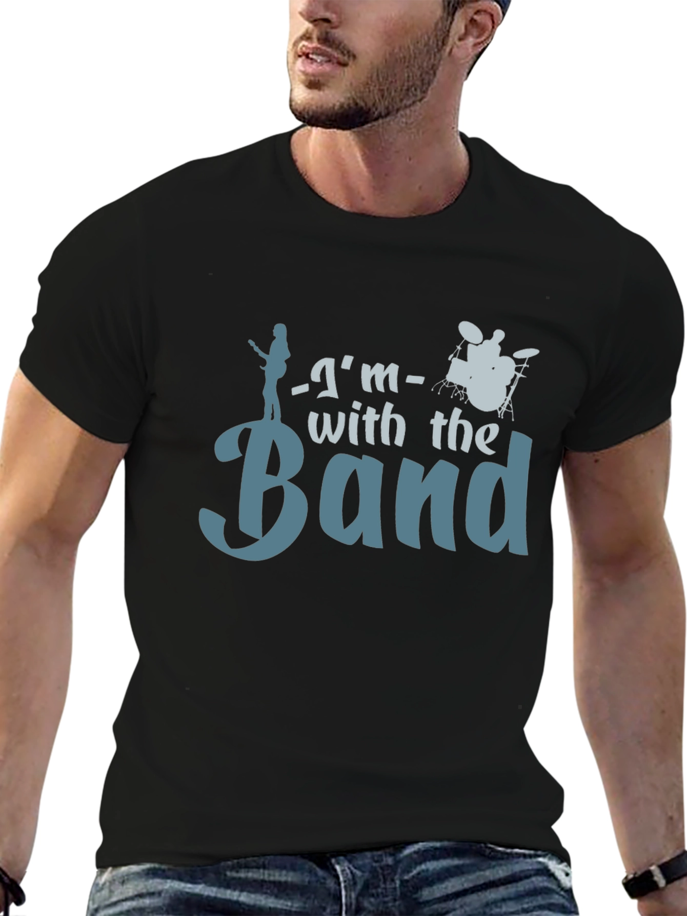 Im With The Band Graphic Tee - Black