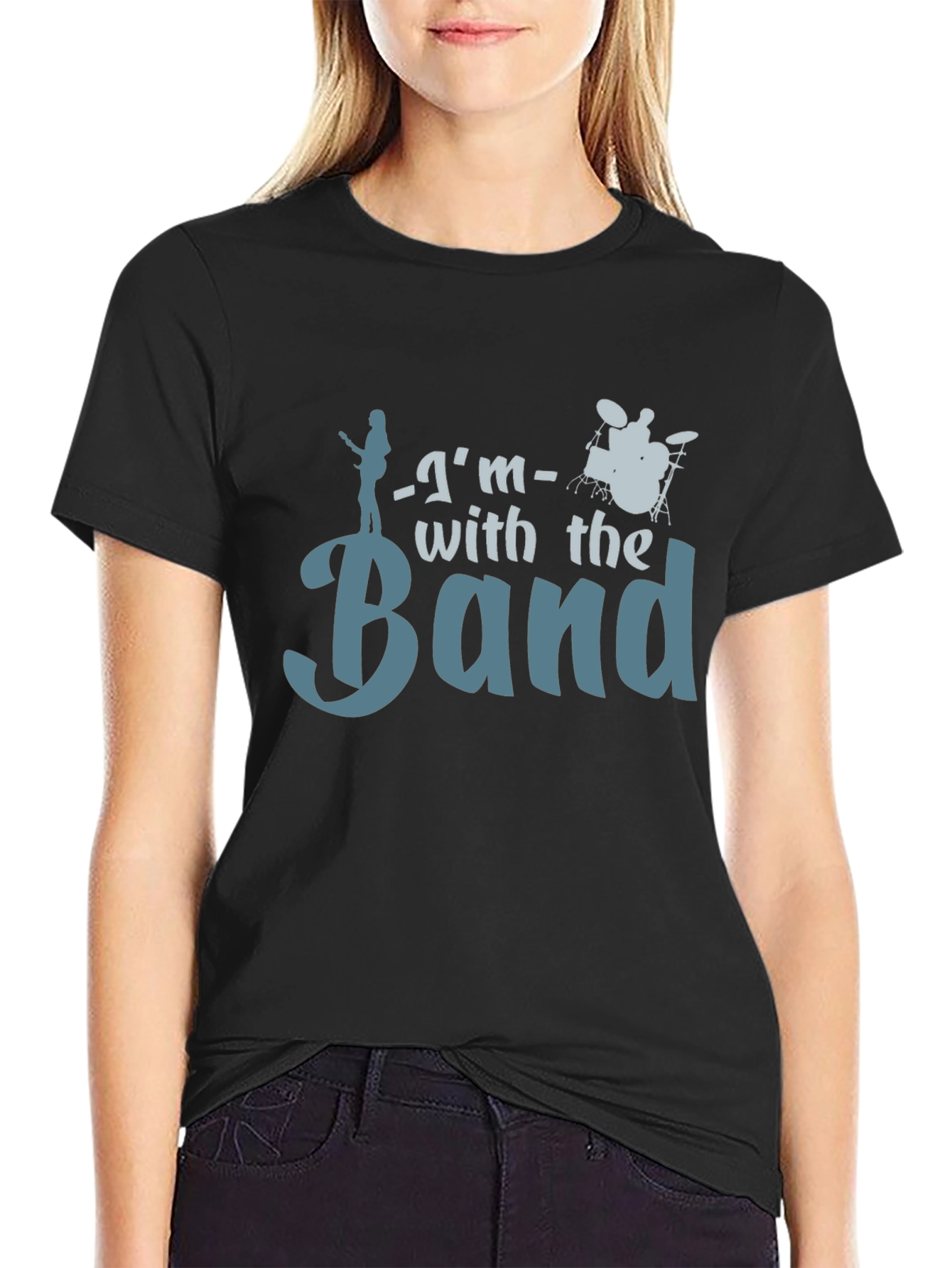Im With The Band Graphic Tee - Black