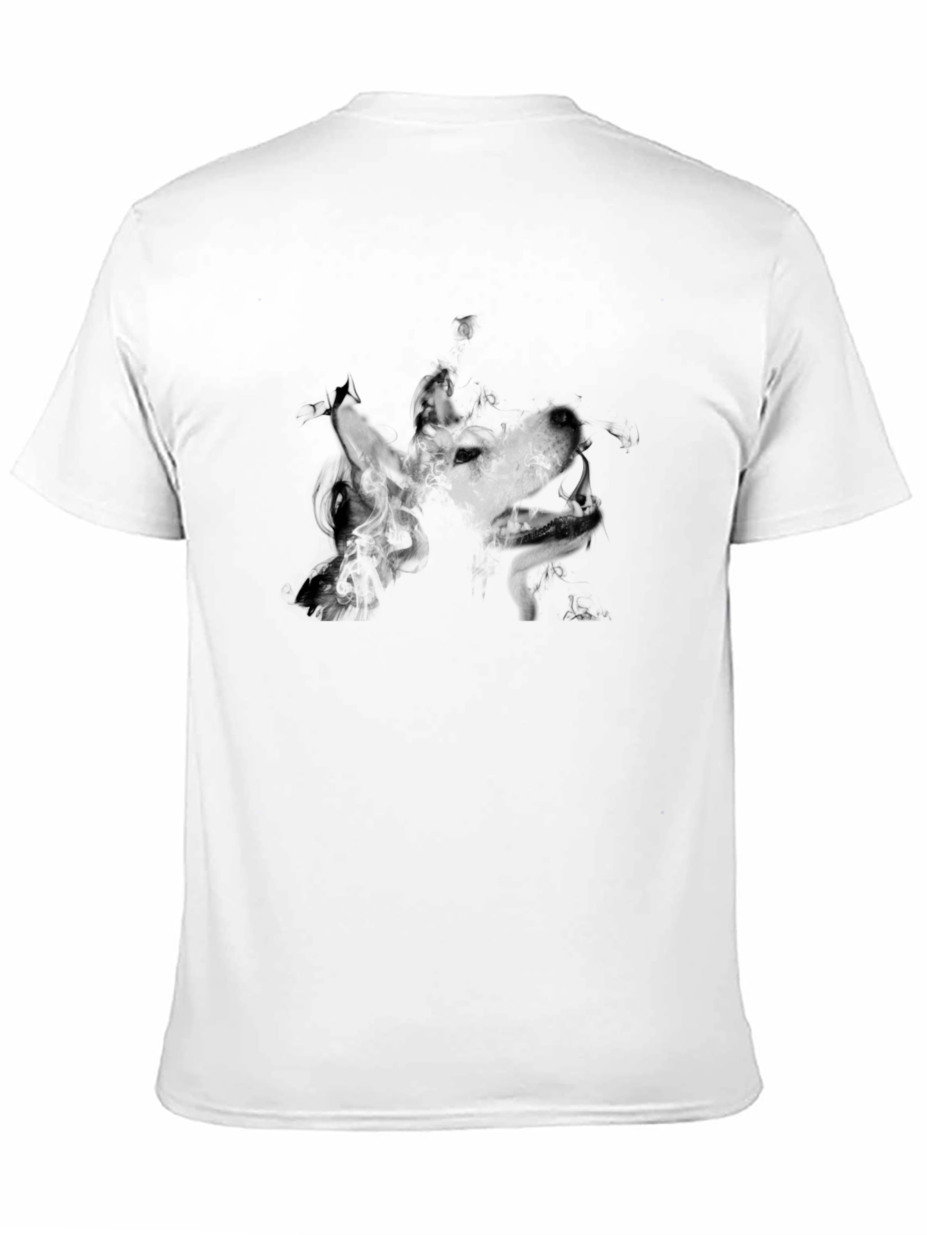 Wolf Art Graphic Black T-Shirt - Mens Fashion