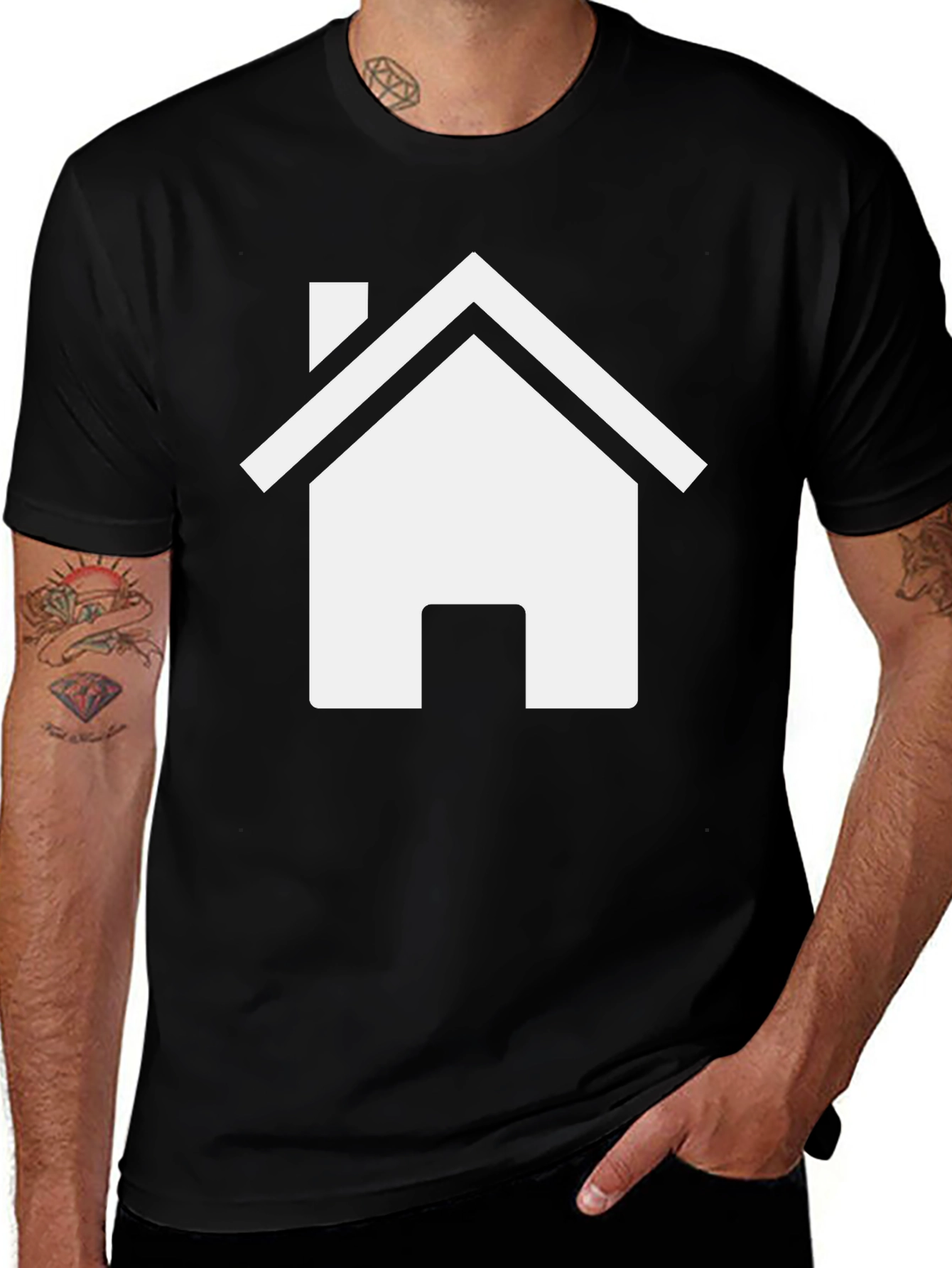 Home Icon Graphic Tee - Simple Comfort