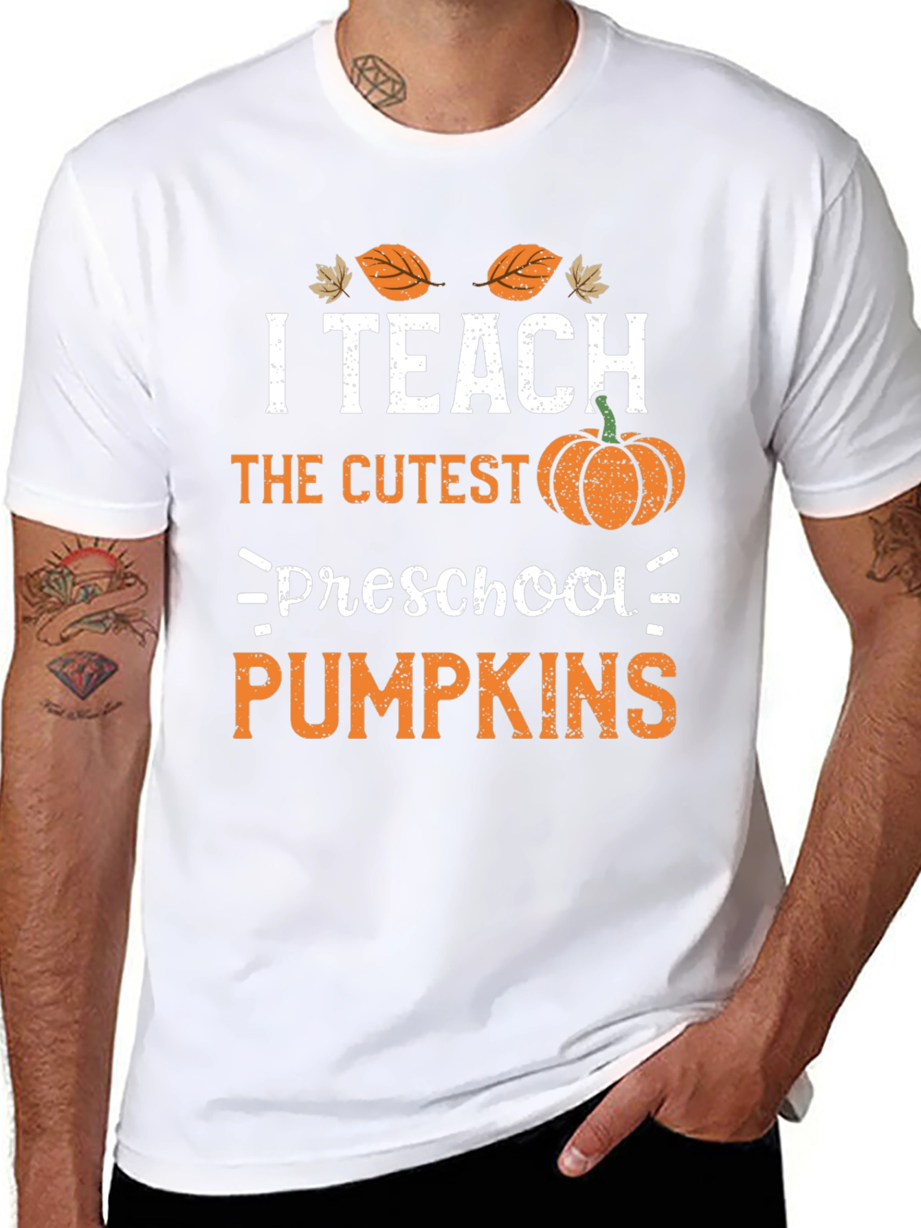 I Teach Cutest Preschool Pumpkins Graphic Tee