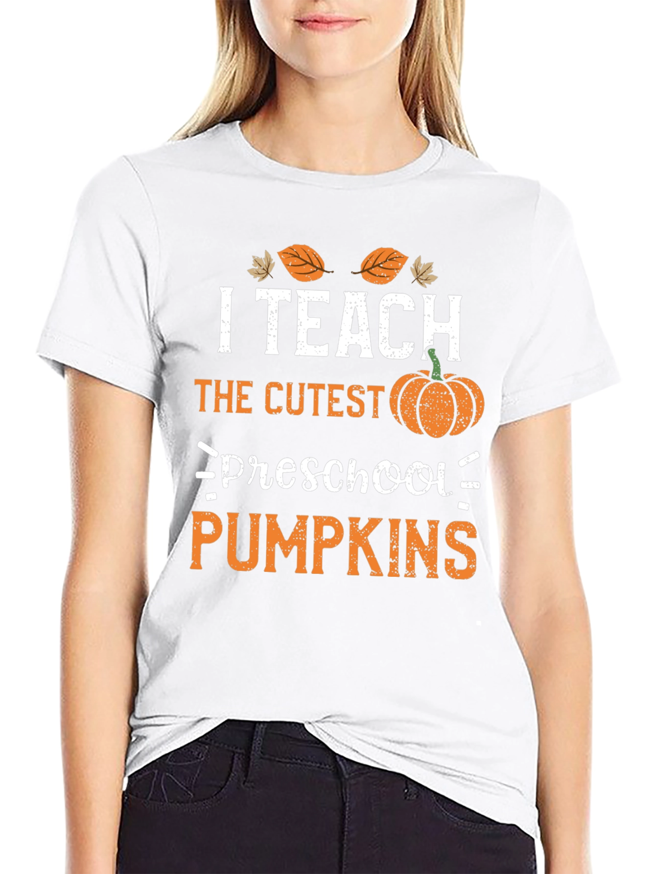 I Teach Cutest Preschool Pumpkins Graphic Tee