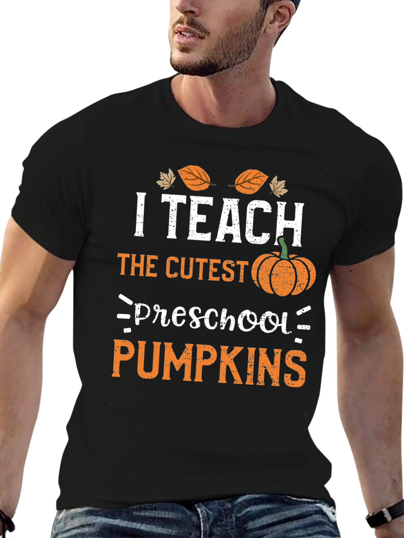 I Teach Cutest Preschool Pumpkins Graphic Tee