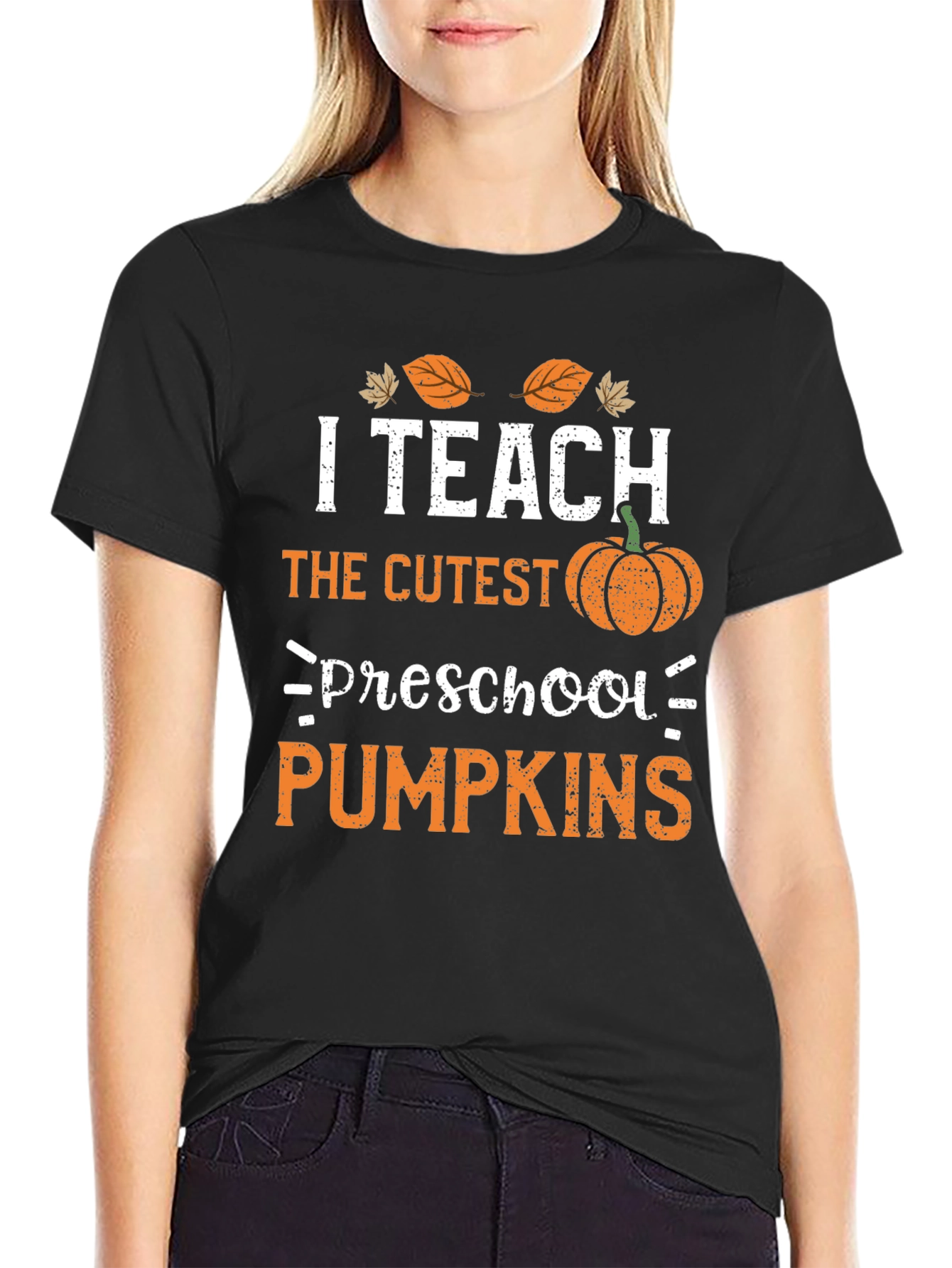 I Teach Cutest Preschool Pumpkins Graphic Tee