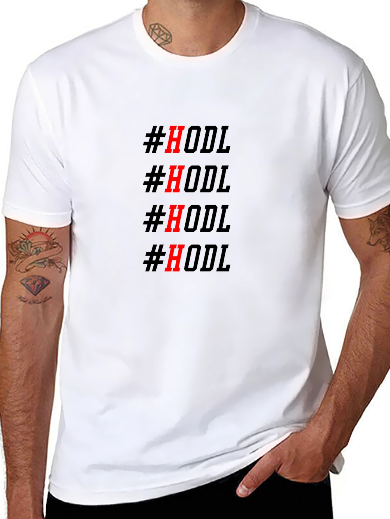 #HODL Graphic Tee - Crypto Investor T-Shirt